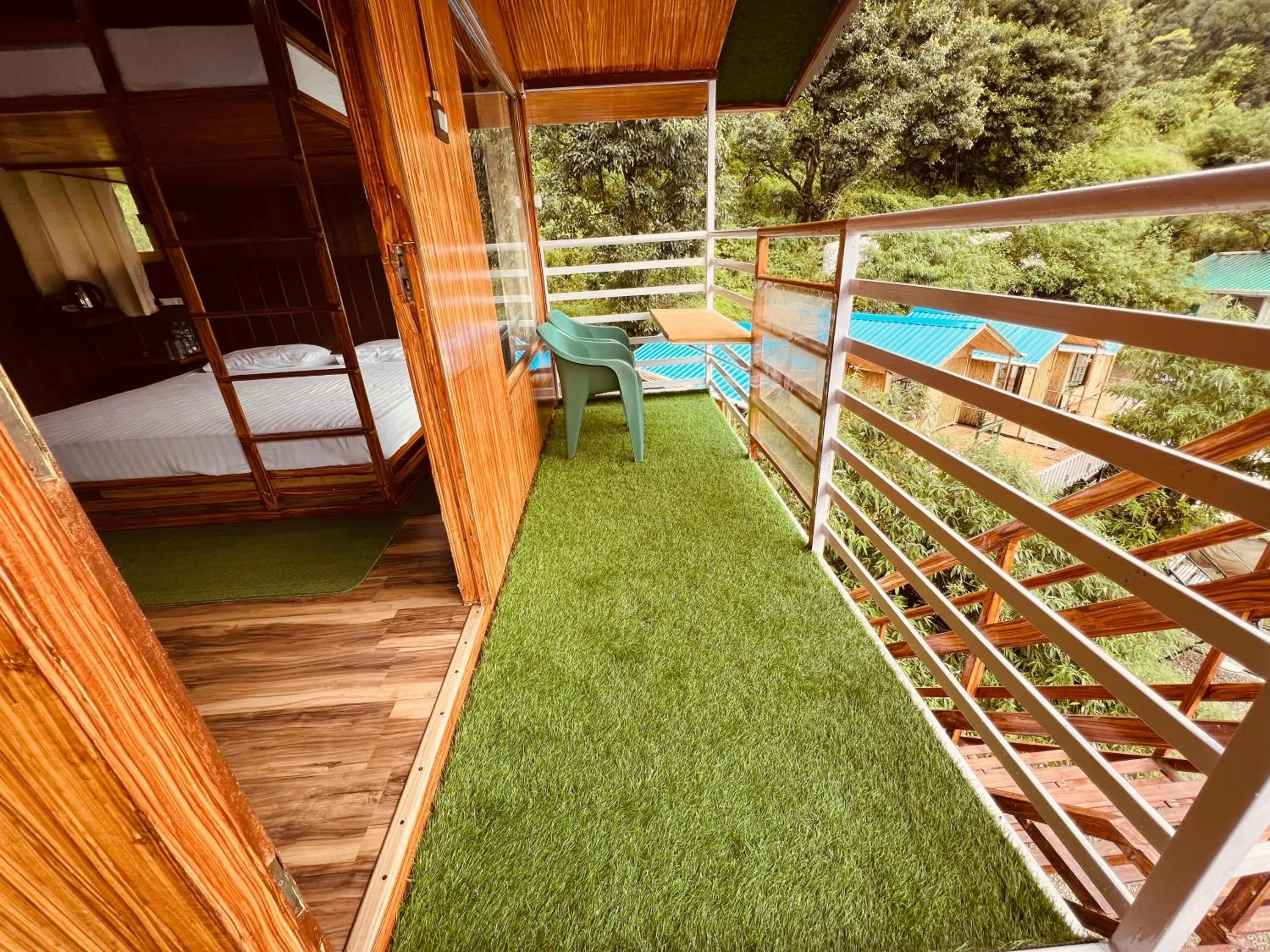 Balcony/Terrace in The Cocoon Camps & nature Resorts