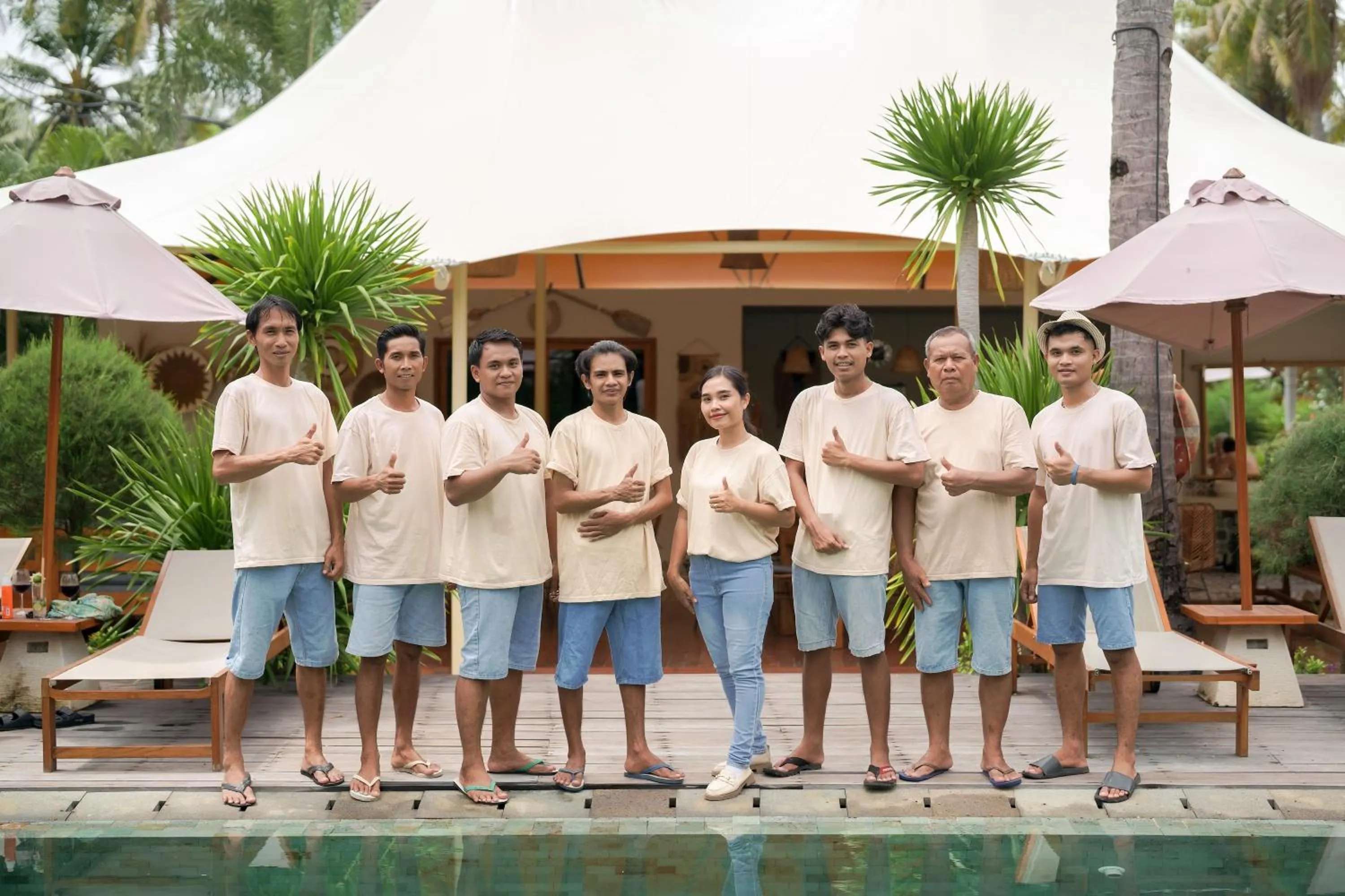 Staff in Gili Tenda