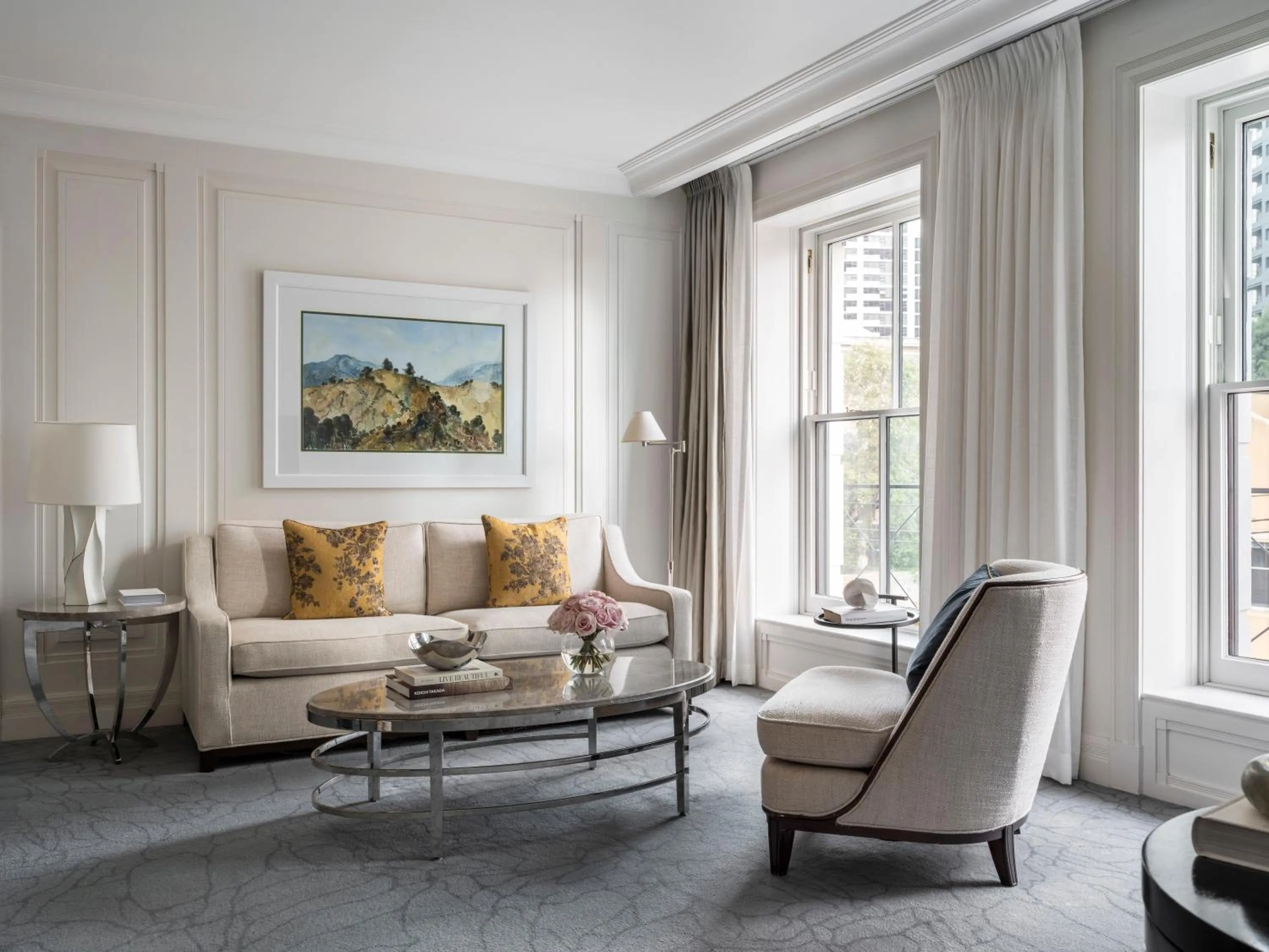 Living room in The Langham Sydney