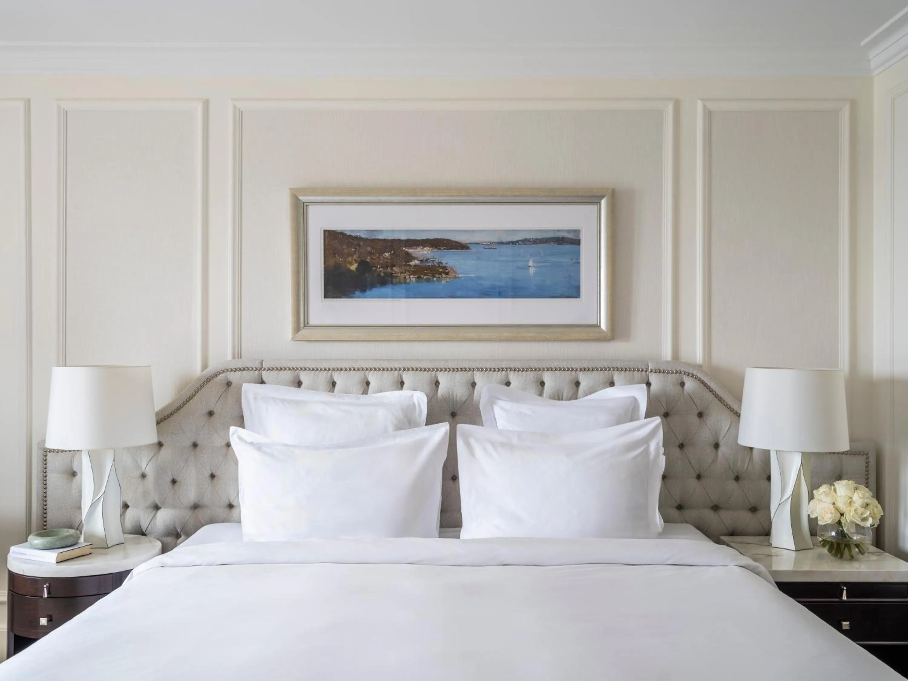 Bed in The Langham Sydney