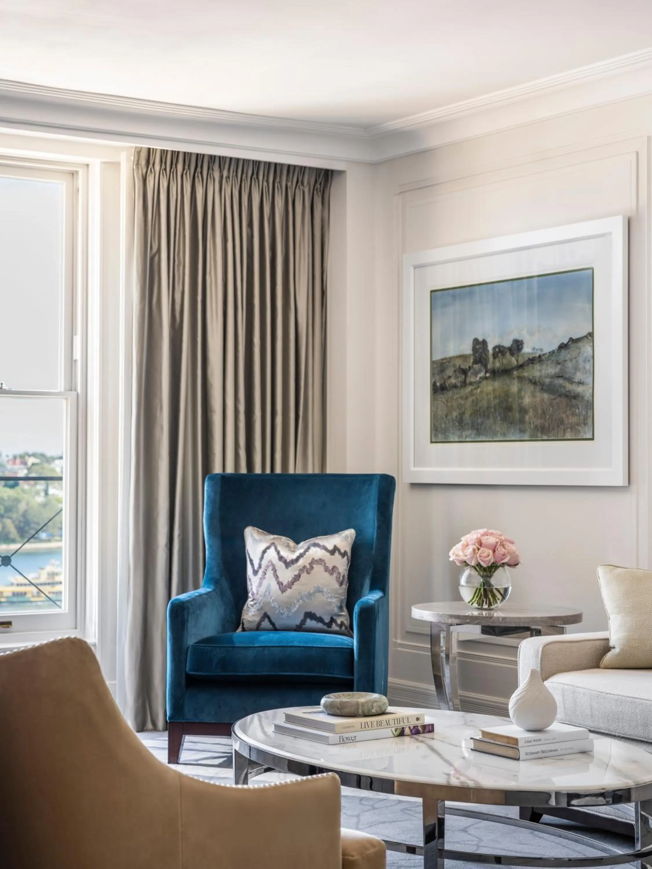 Living room in The Langham Sydney