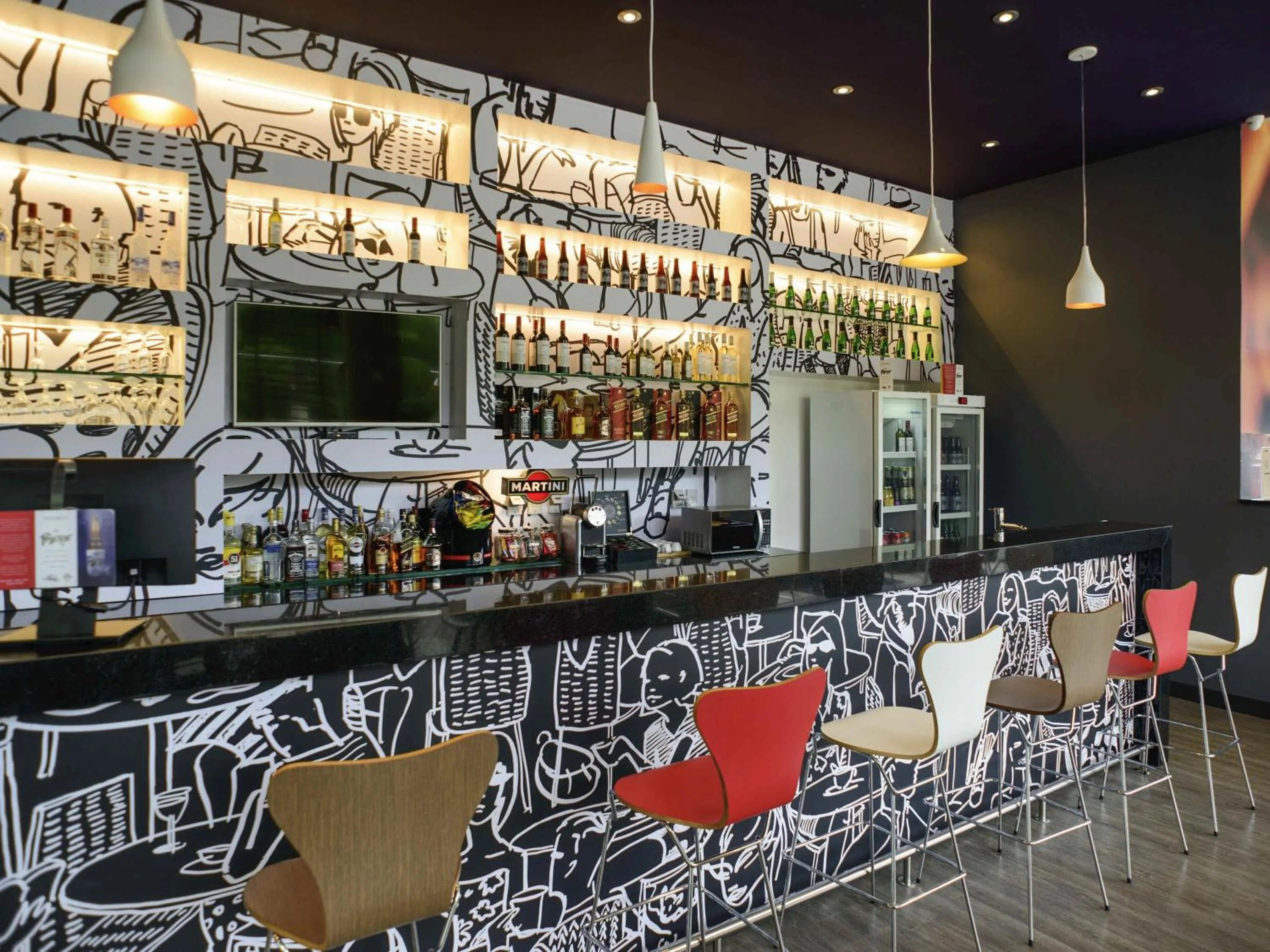 Lounge or bar in ibis Itatiba