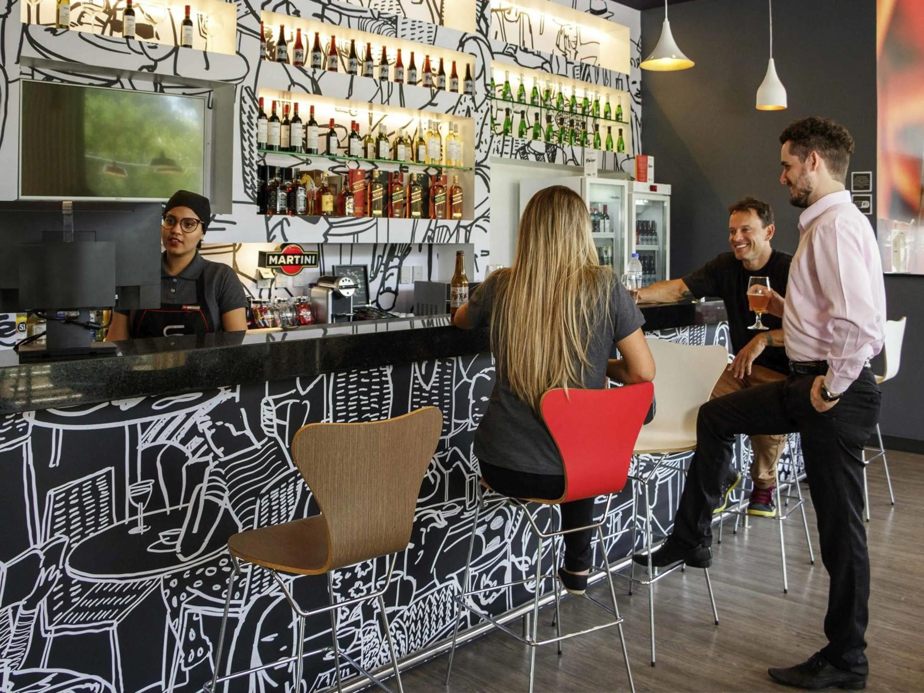 Lounge or bar in ibis Itatiba