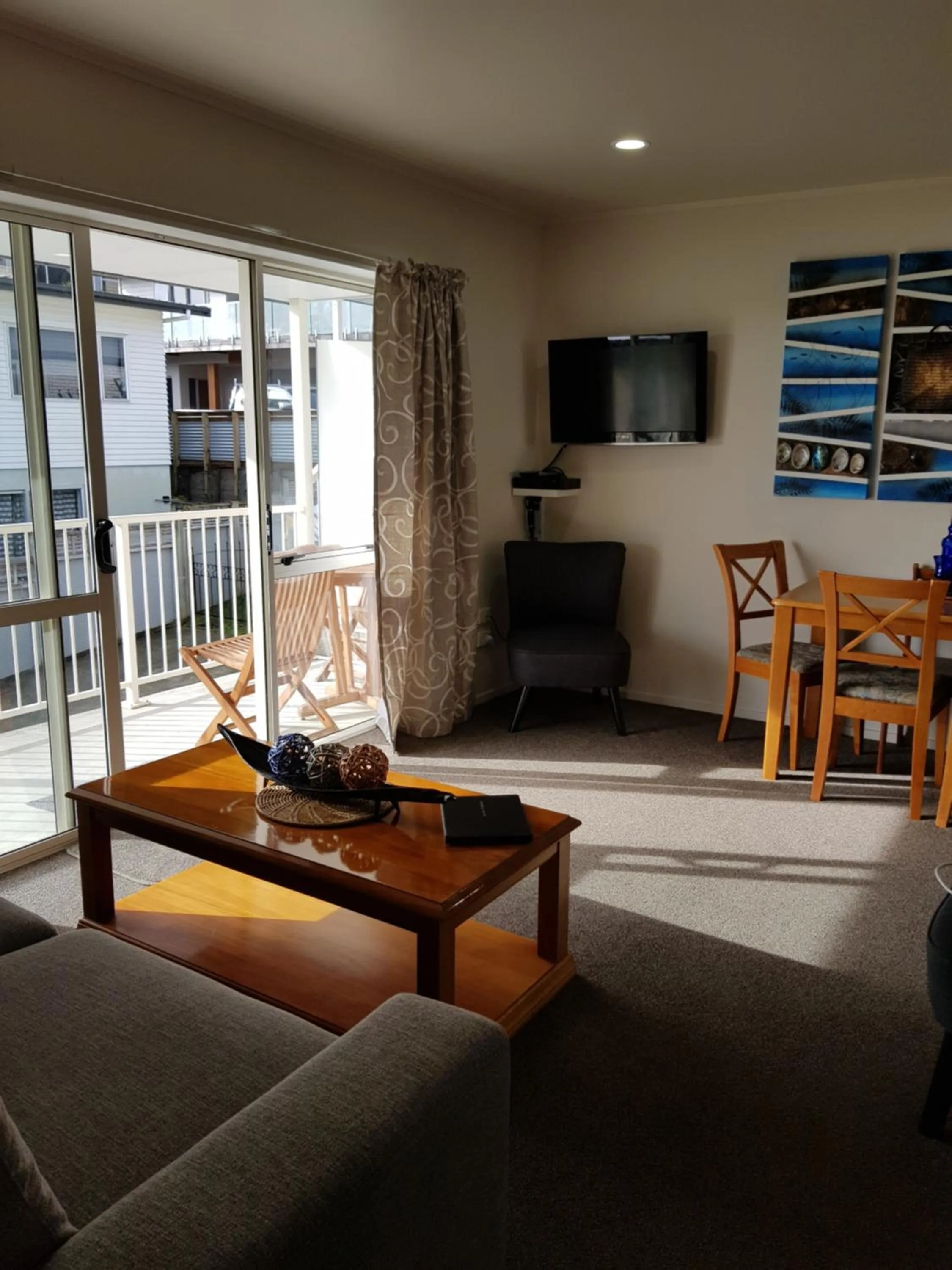Living room in Paihia Apartments