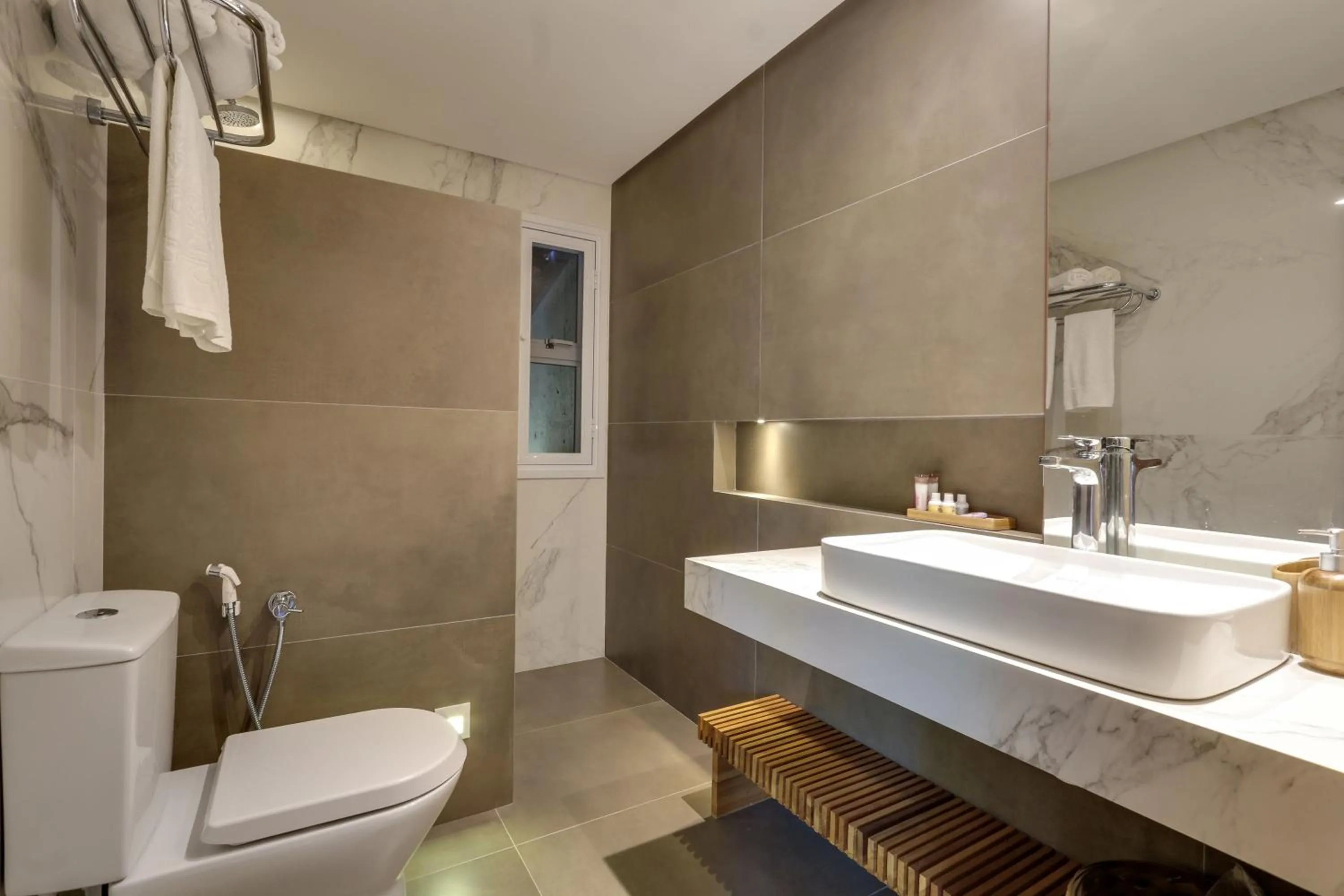 Shower in Pousada Vila do Bosque