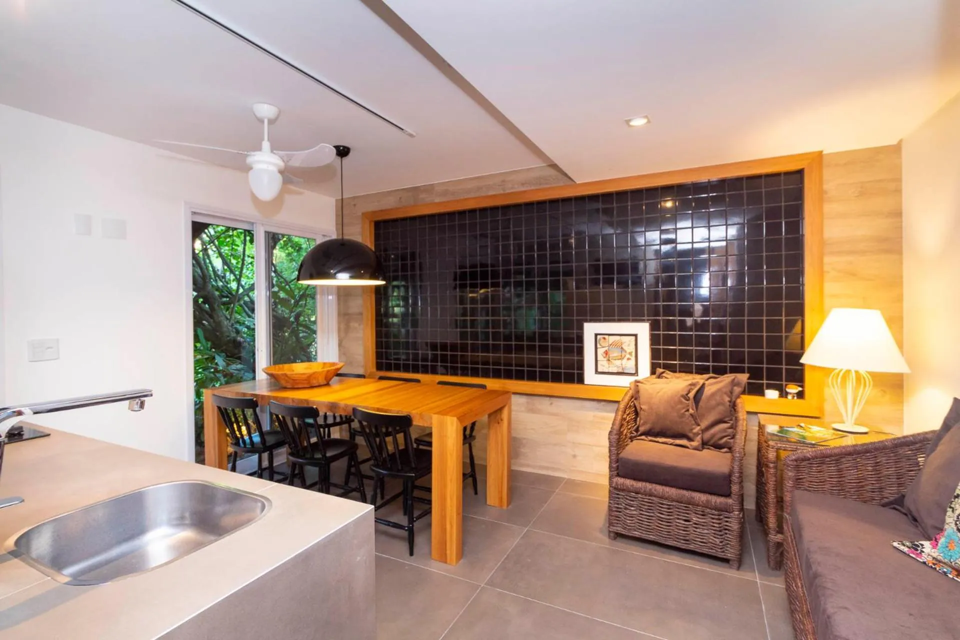 Living room in Pousada Vila do Bosque