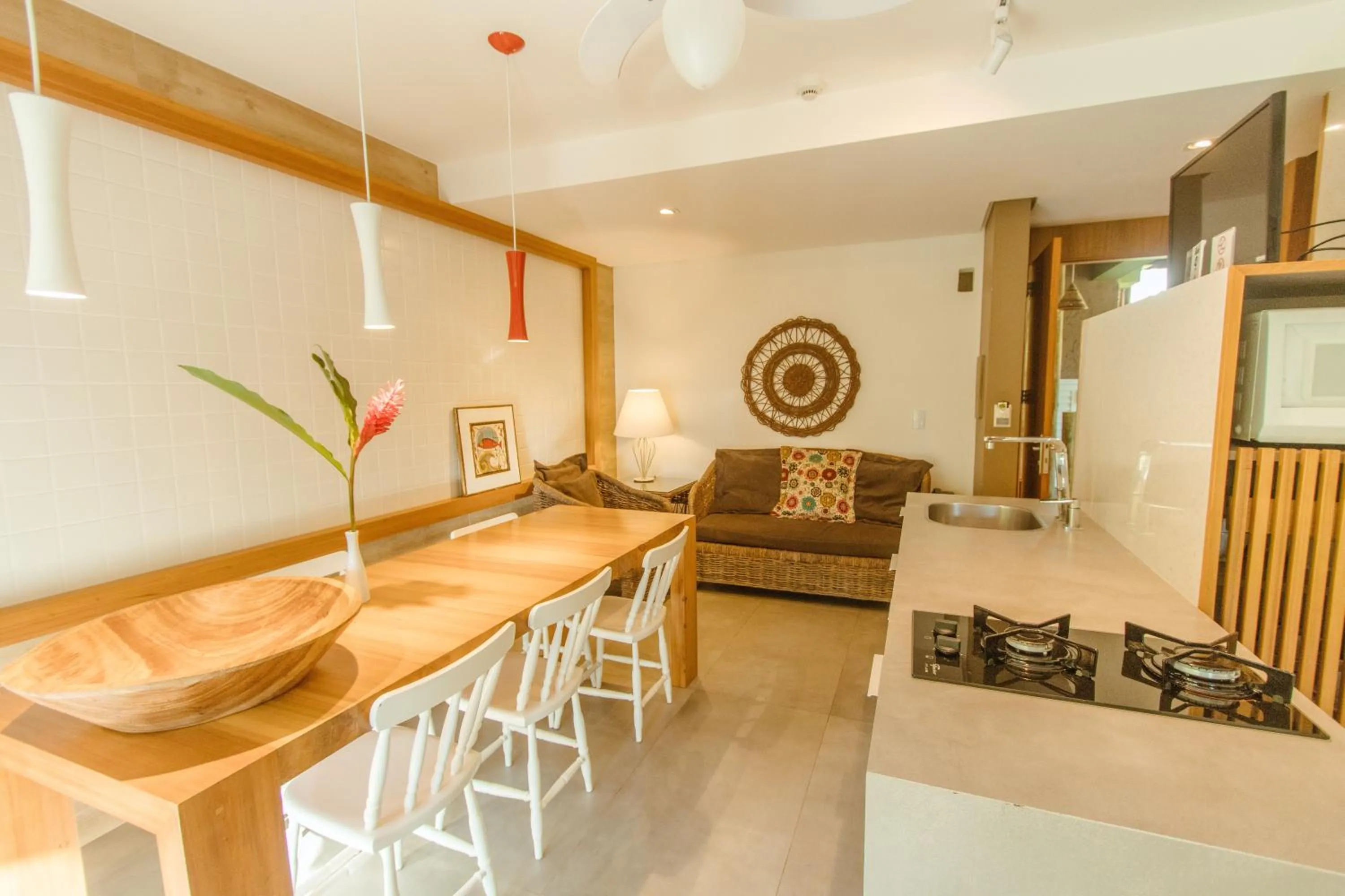 Kitchen or kitchenette in Pousada Vila do Bosque