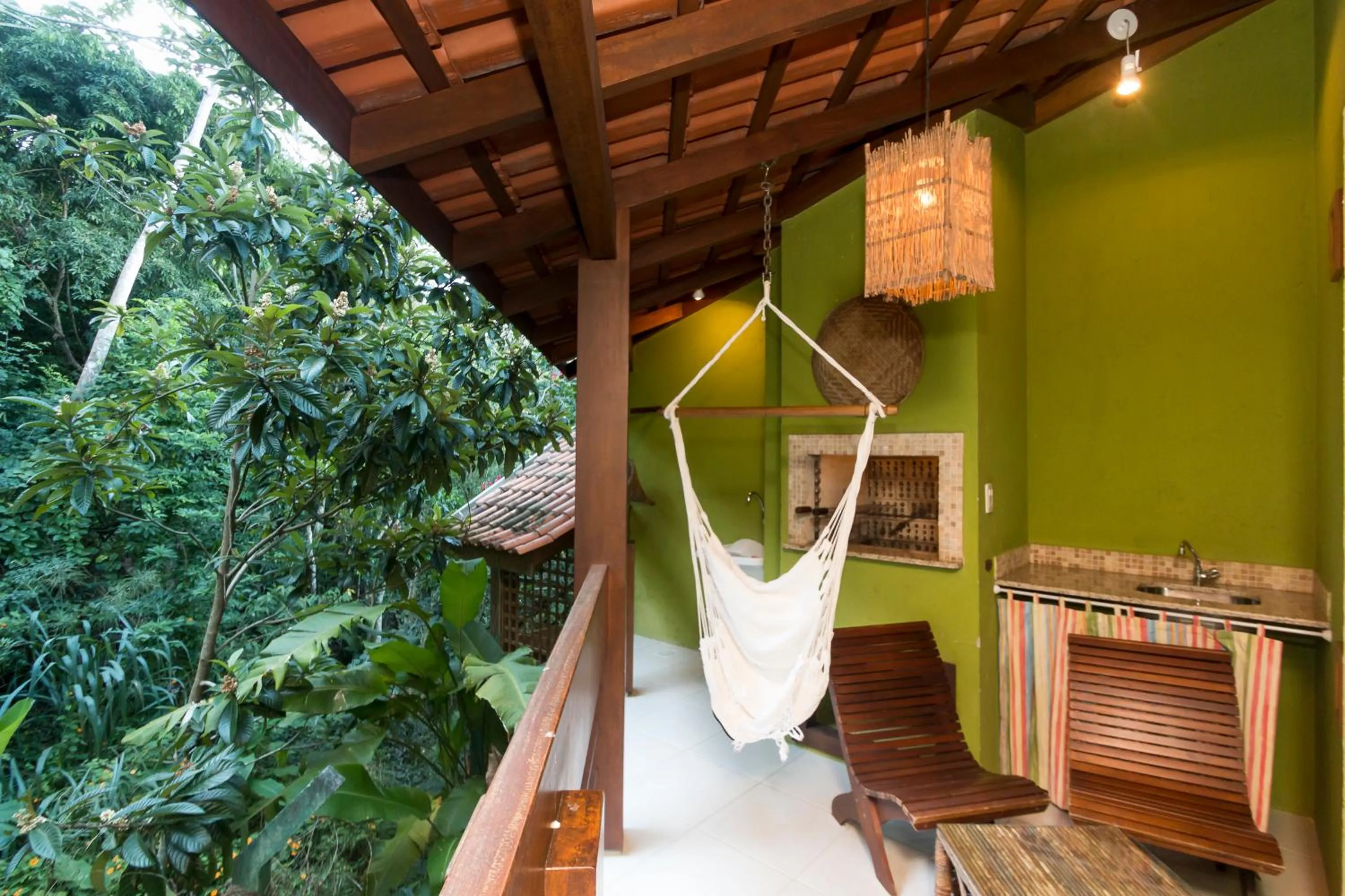 BBQ facilities in Pousada Vila do Bosque