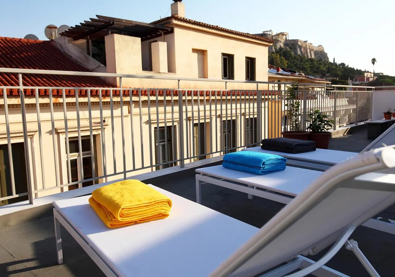 Balcony/Terrace in The Marble Suites, PLAKA