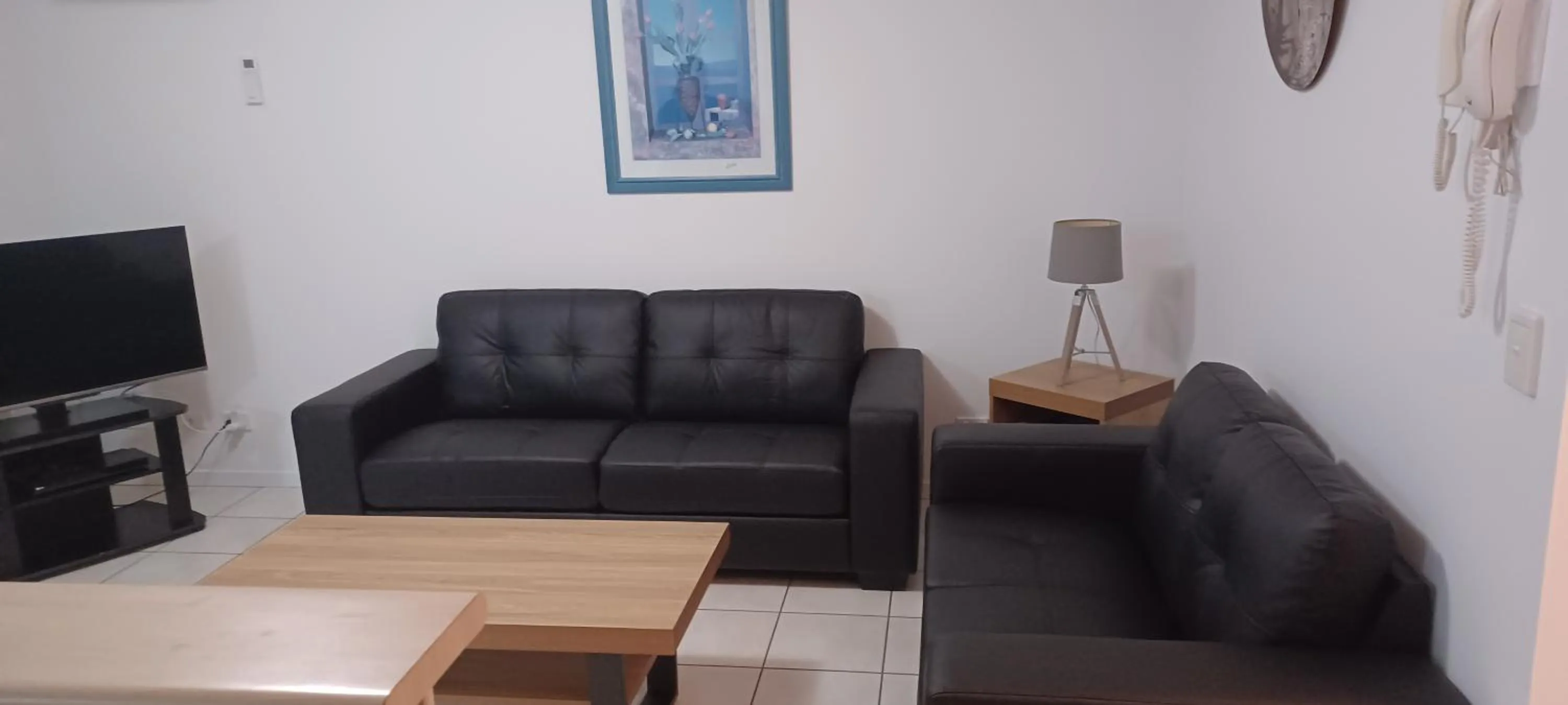 Living room in Blue Waters Apartments