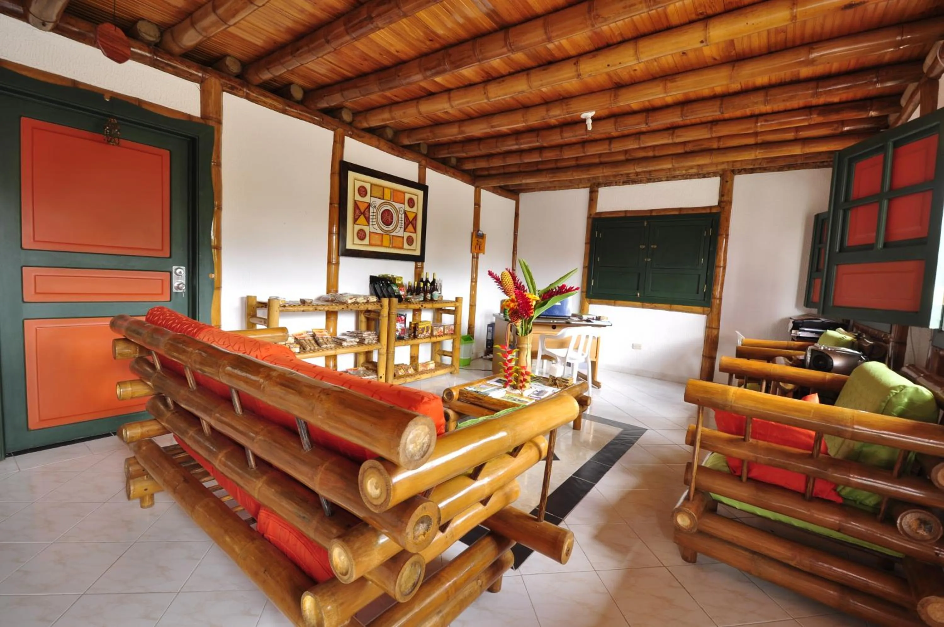 Seating area in Finca Hotel La Dulcera