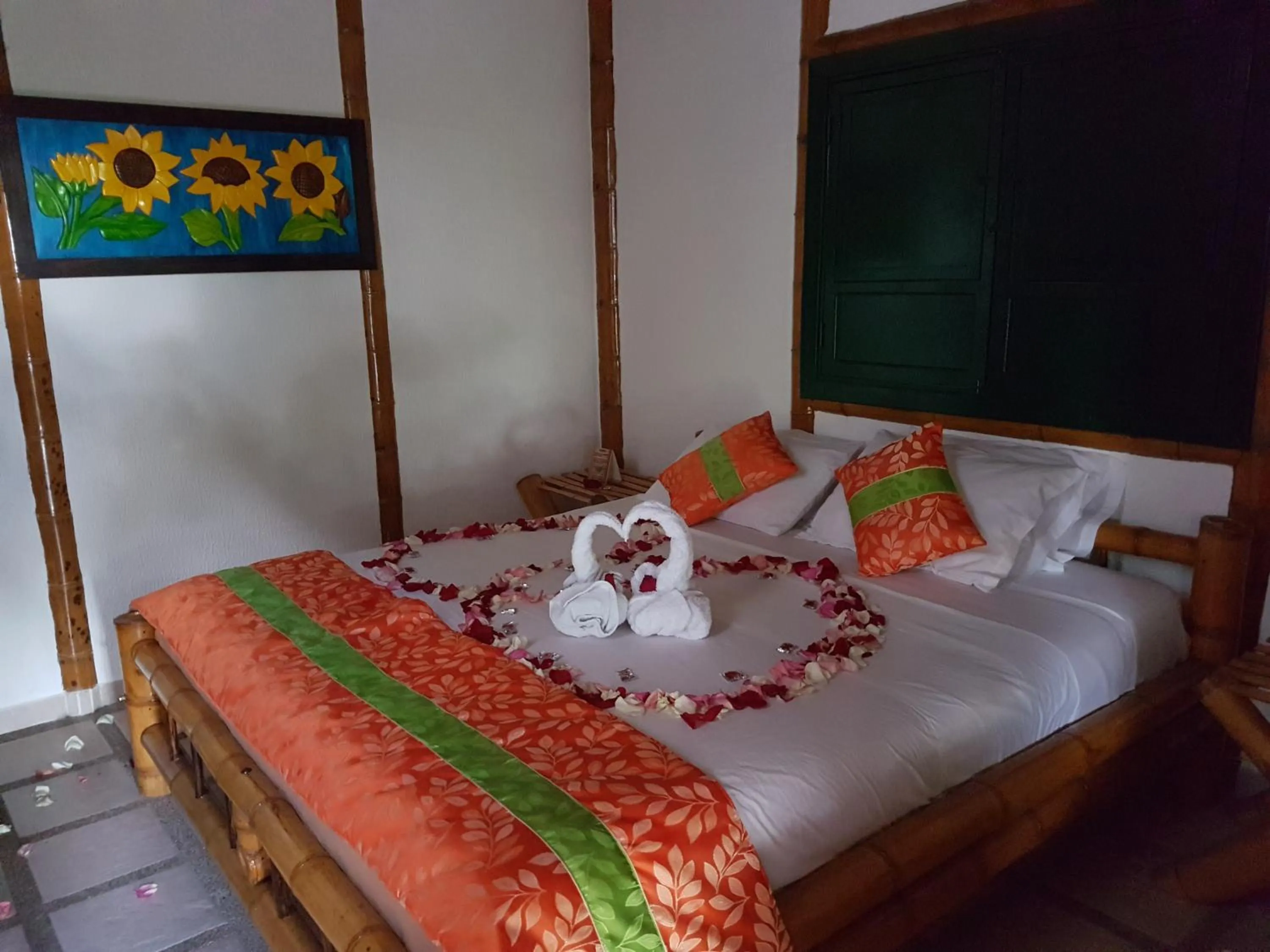 Bed in Finca Hotel La Dulcera