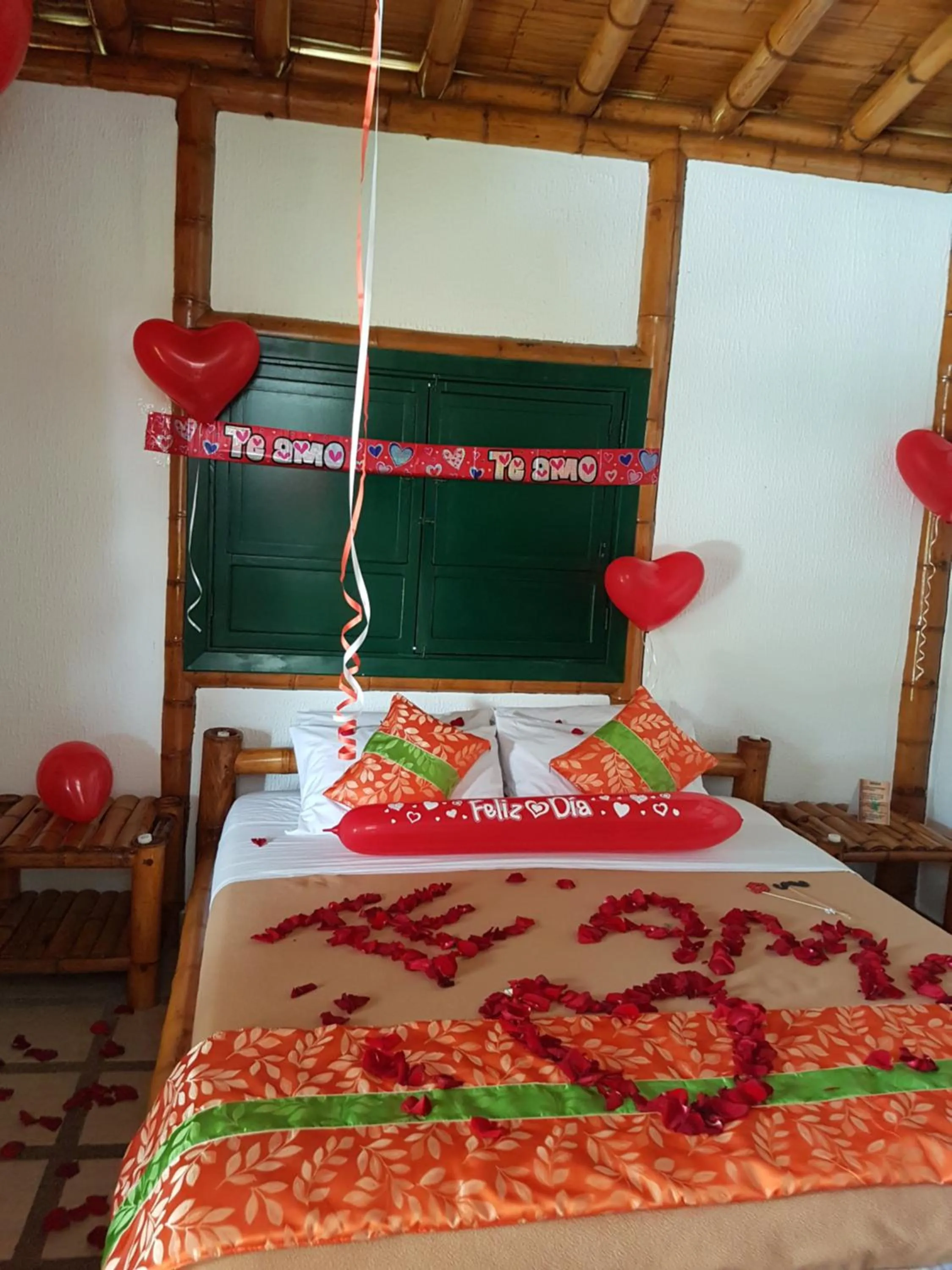 Bed in Finca Hotel La Dulcera