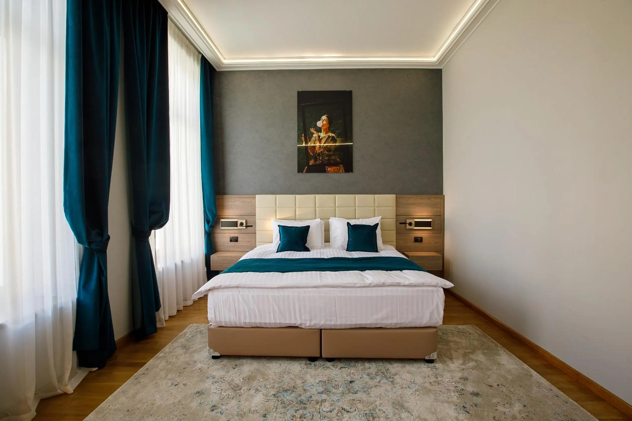 Bedroom, Bed in Casa Hrisicos