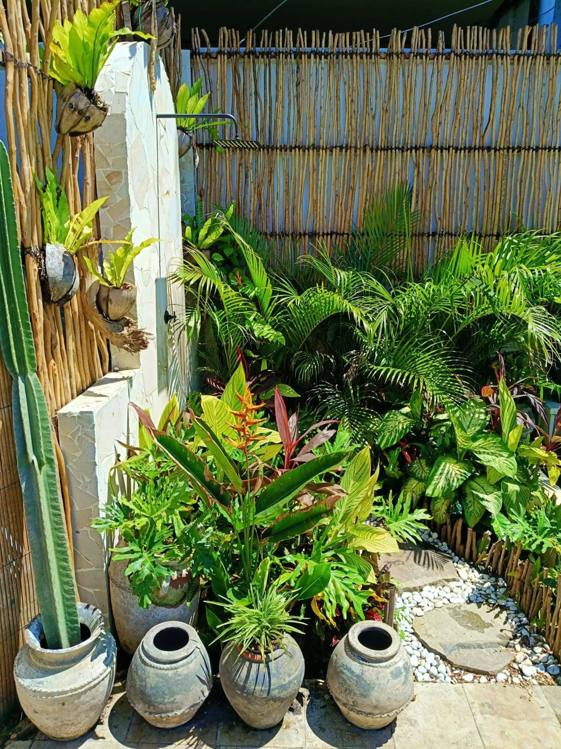 Pool view in Bale Sampan Boutique Bungalows