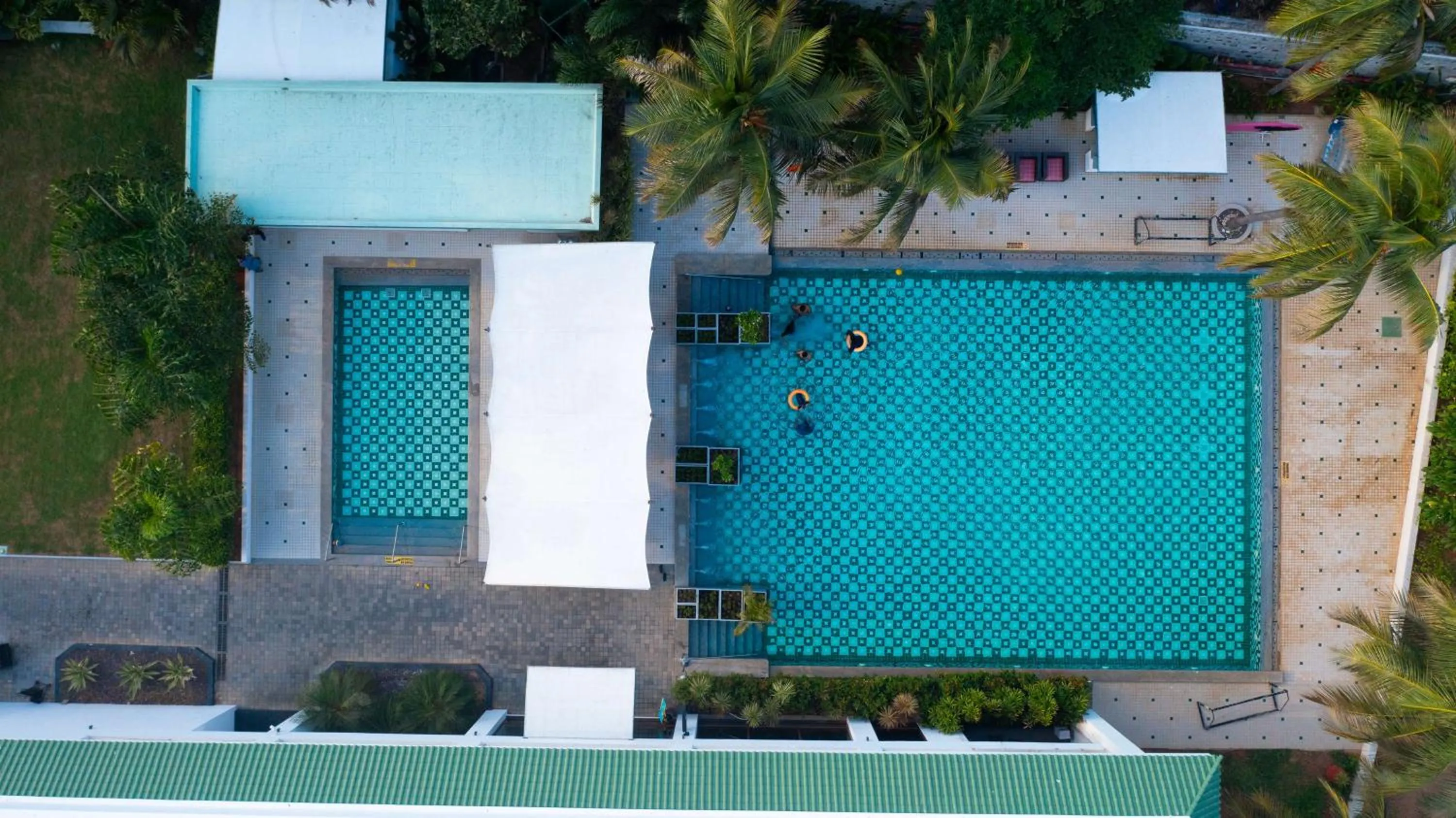 Pool view in Radisson Resort Pondicherry Bay