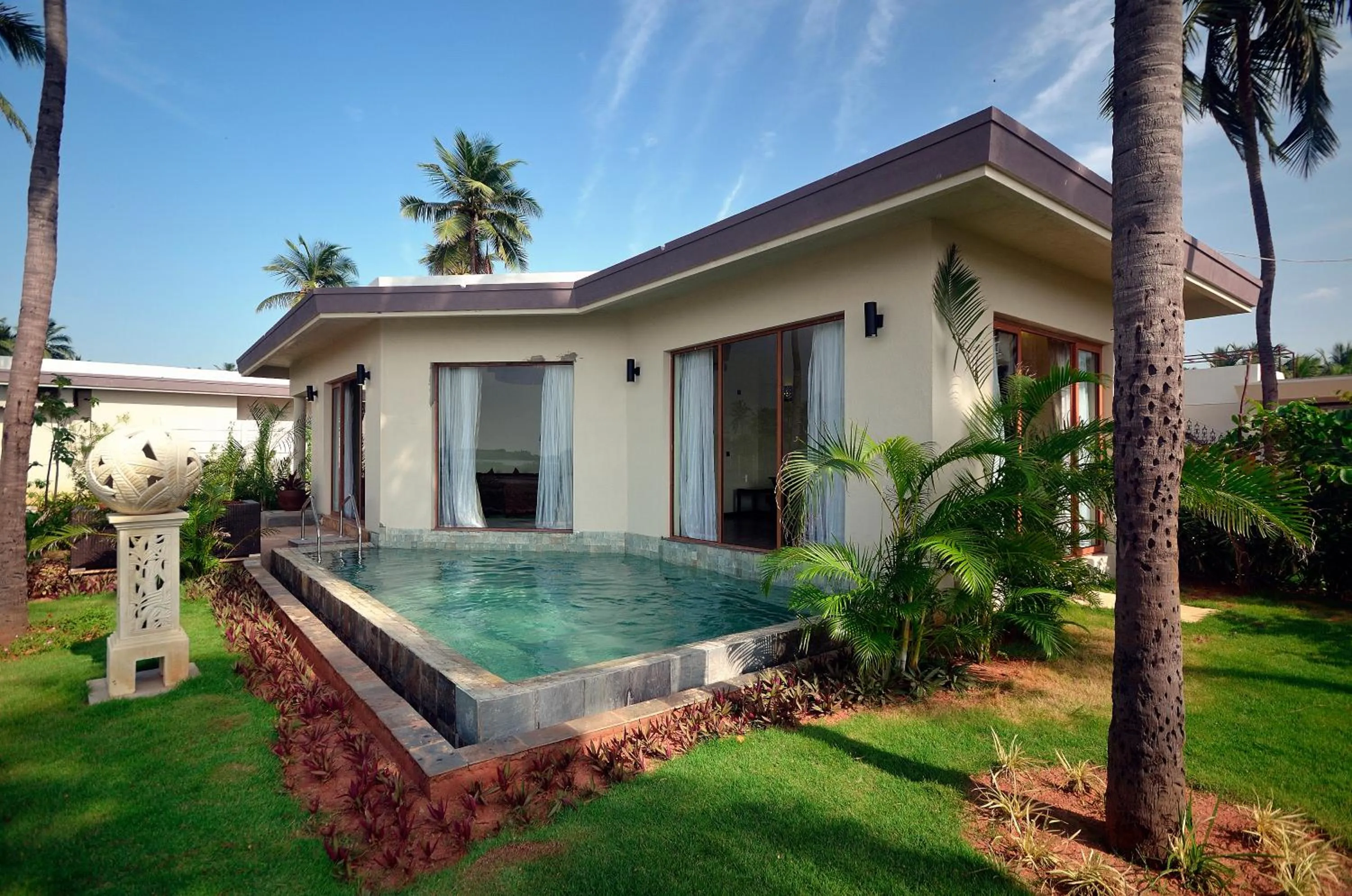 Pool view in Radisson Resort Pondicherry Bay