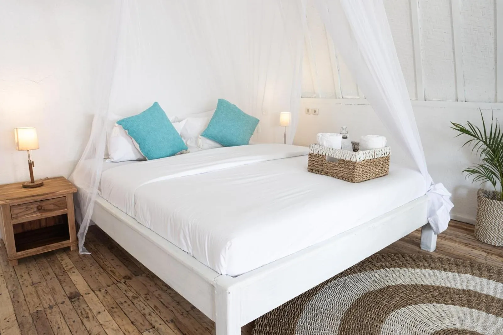 Bed in 7SEAS Cottages