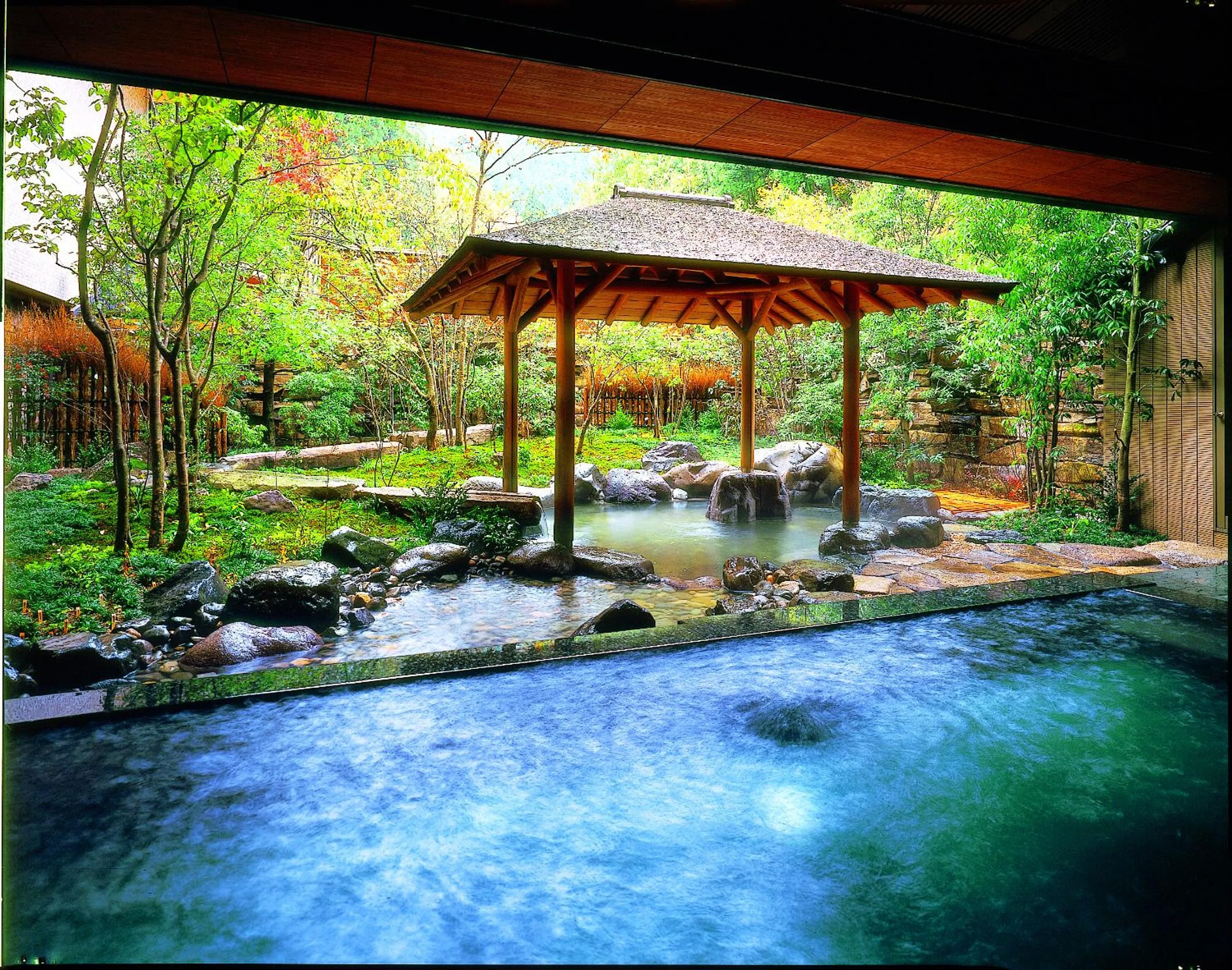 Hot Spring Bath in Kinosaki Onsen Nishimuraya Hotel Shogetsutei