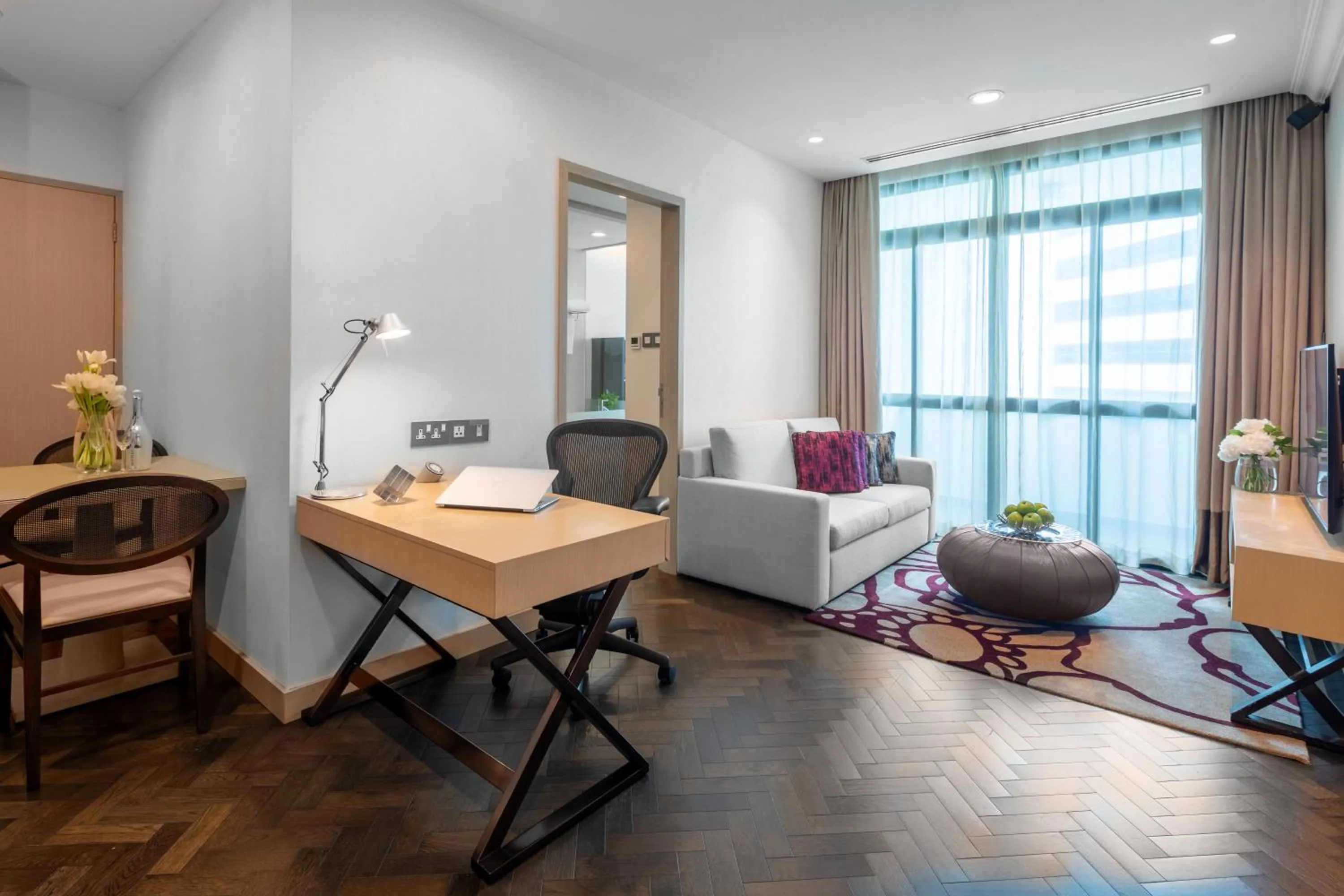 Living room in Fraser Suites Singapore