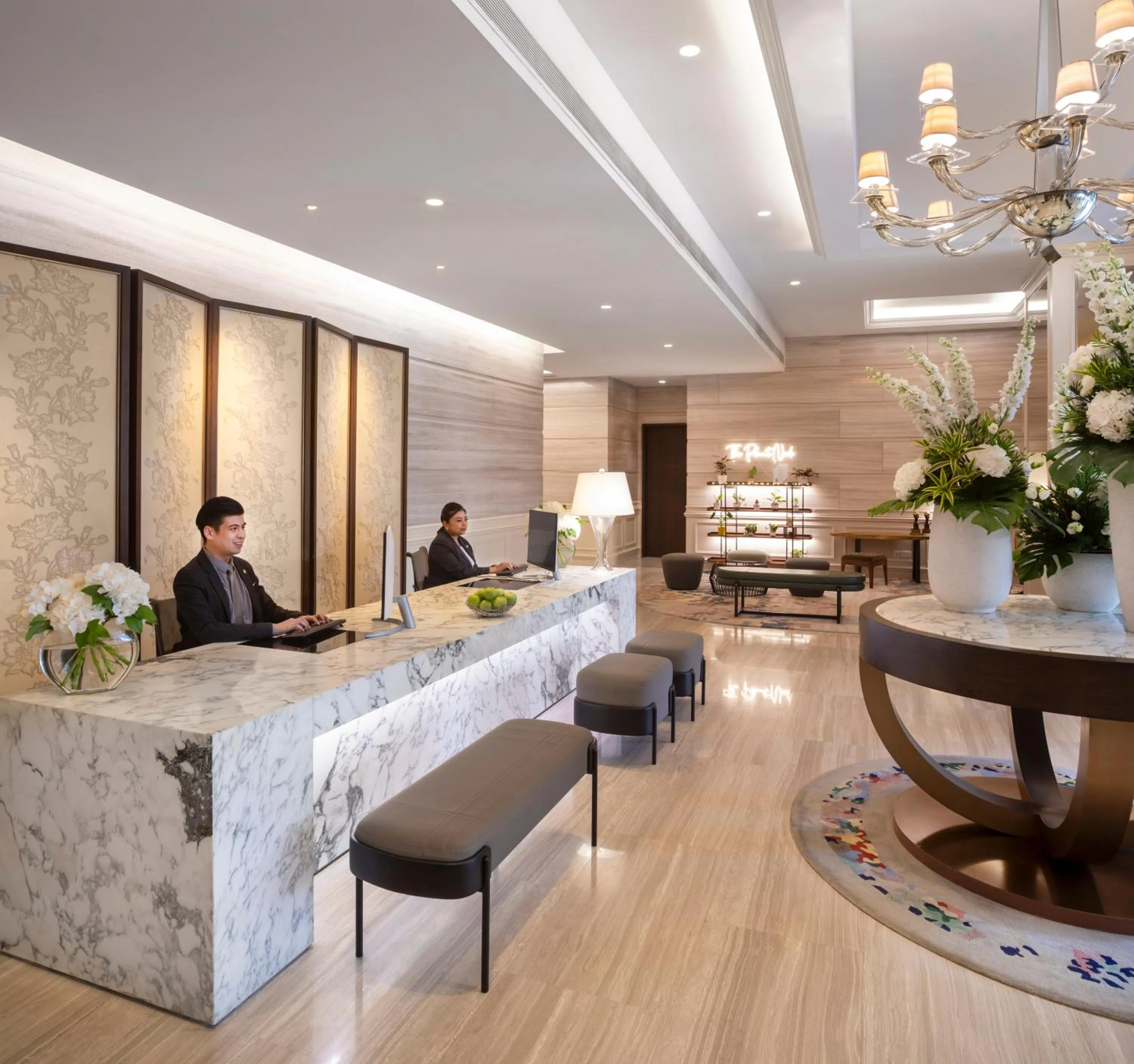 Lobby or reception in Fraser Suites Singapore