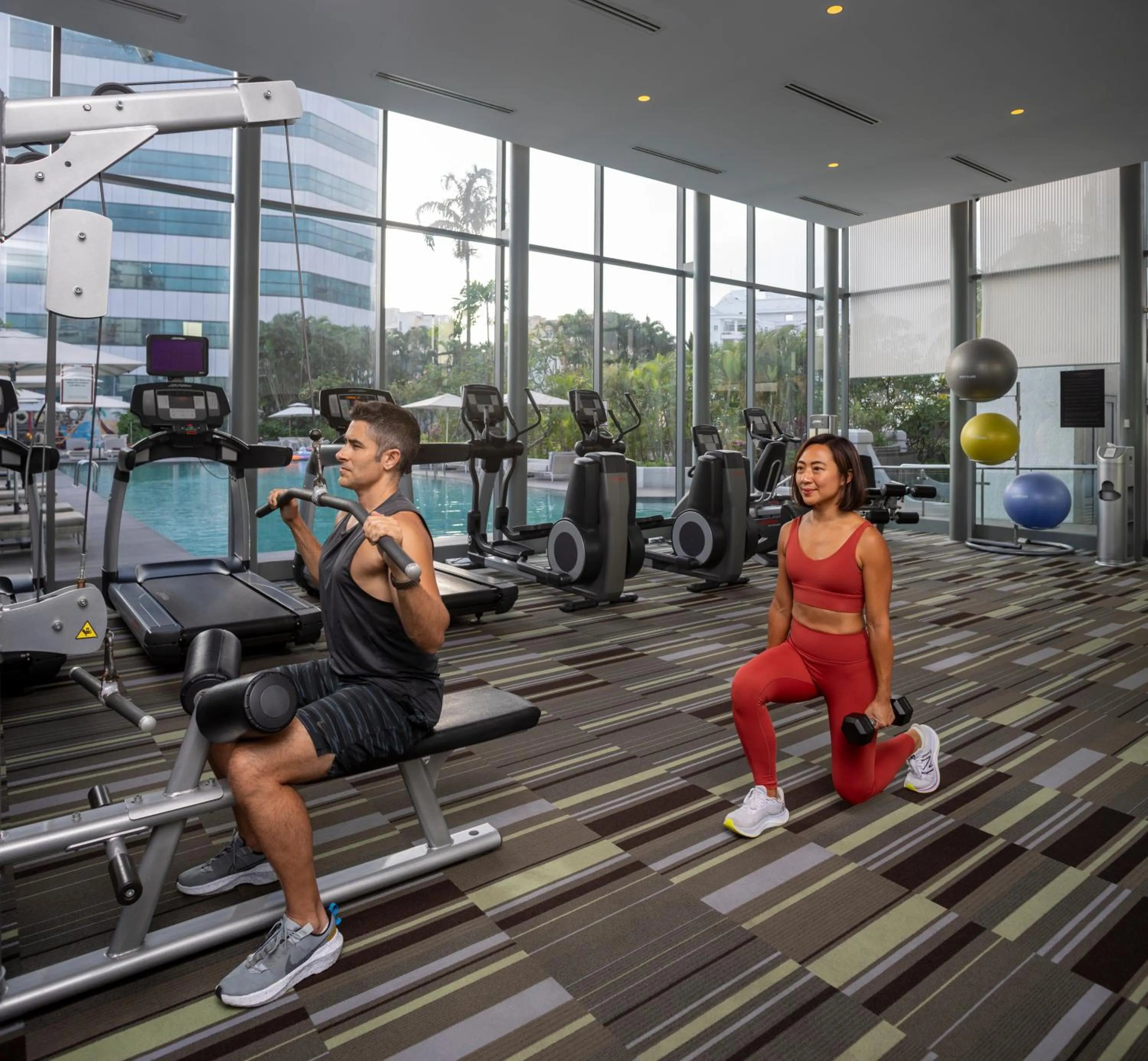Fitness centre/facilities in Fraser Suites Singapore