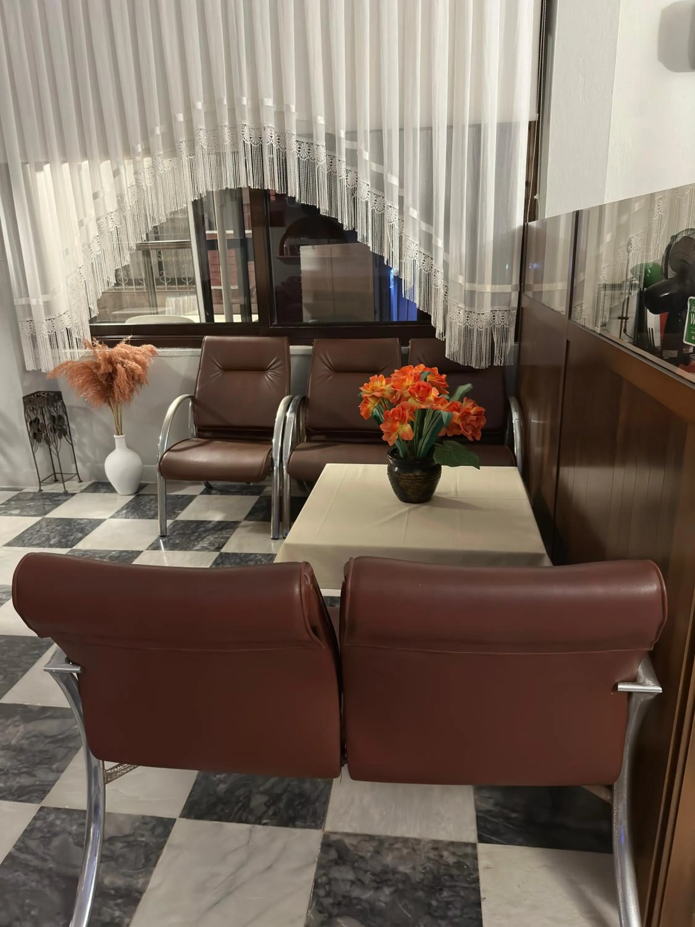 Seating area in Soykan Hotel