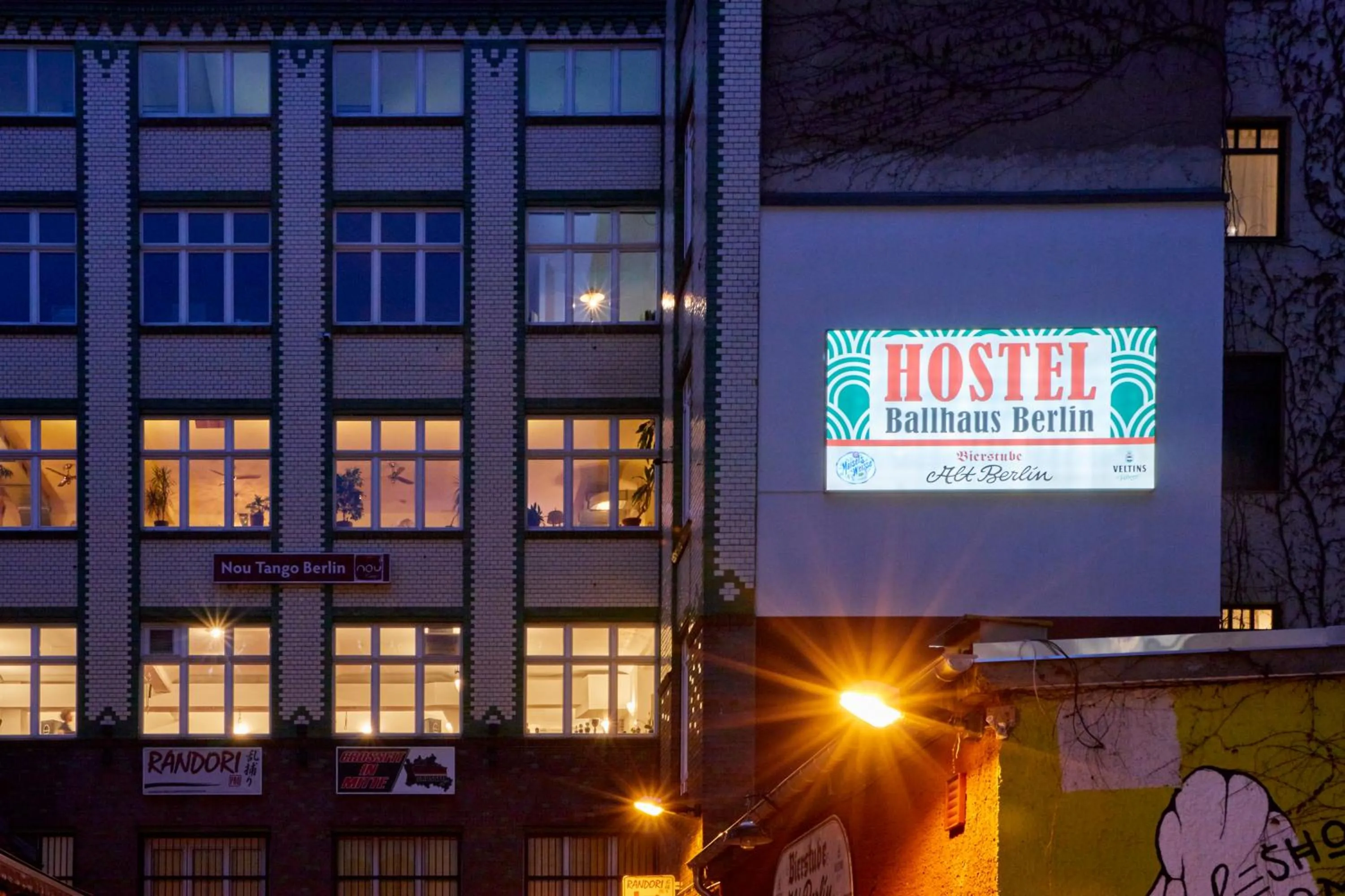 Facade/entrance in Ballhaus Berlin Hostel