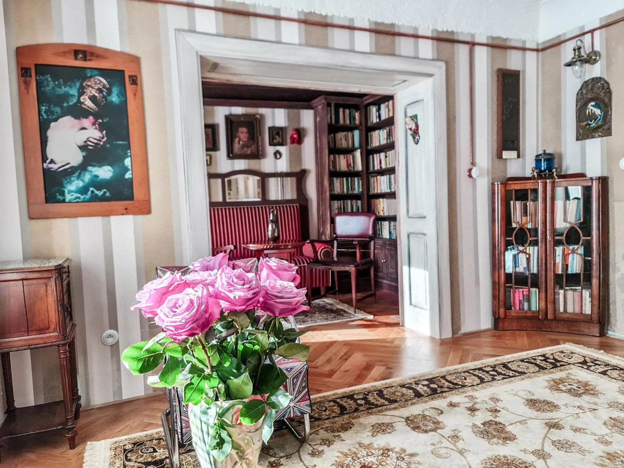 Library in Divná pani Luxury Gallery Rooms