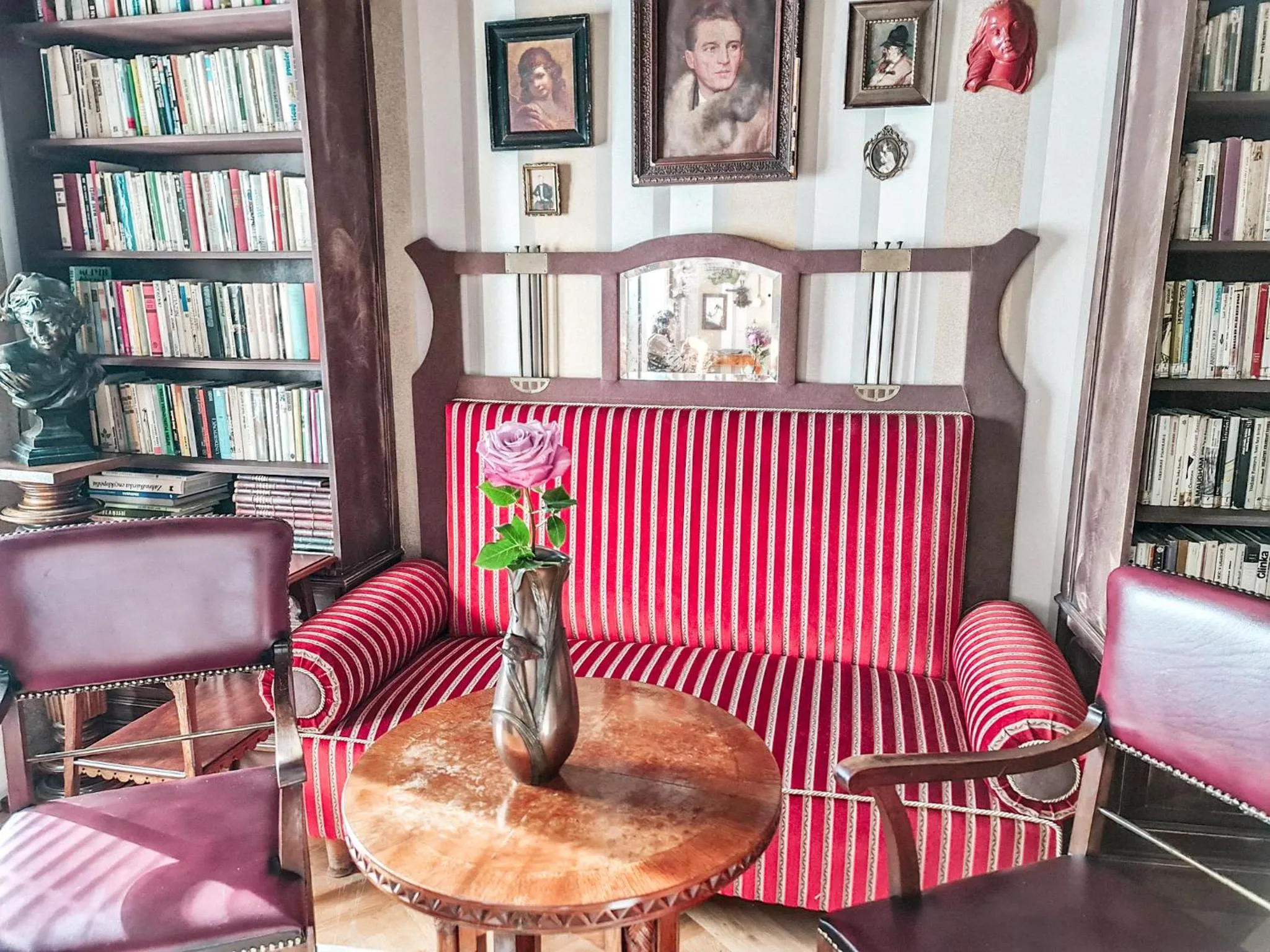 Library in Divná pani Luxury Gallery Rooms