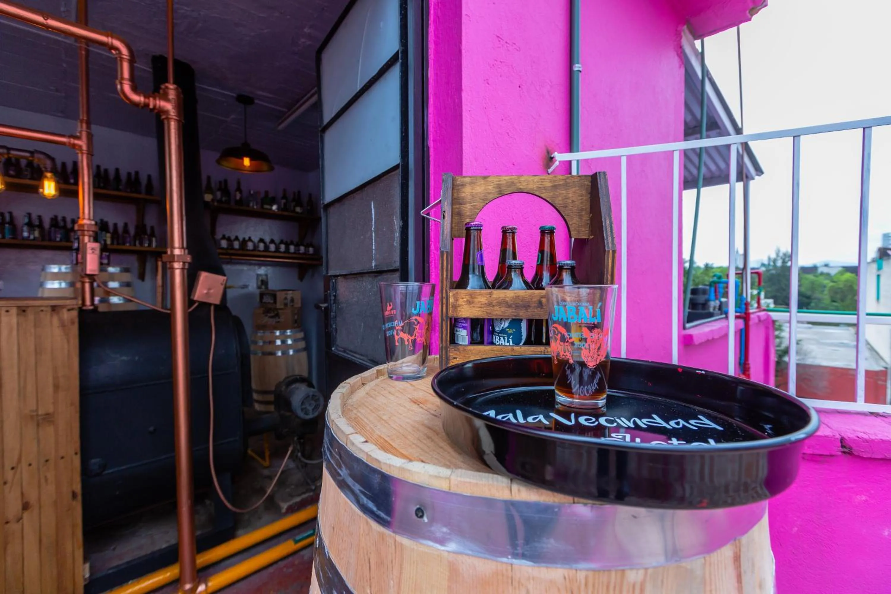 Balcony/Terrace in Mala Vecindad Beer Hotel