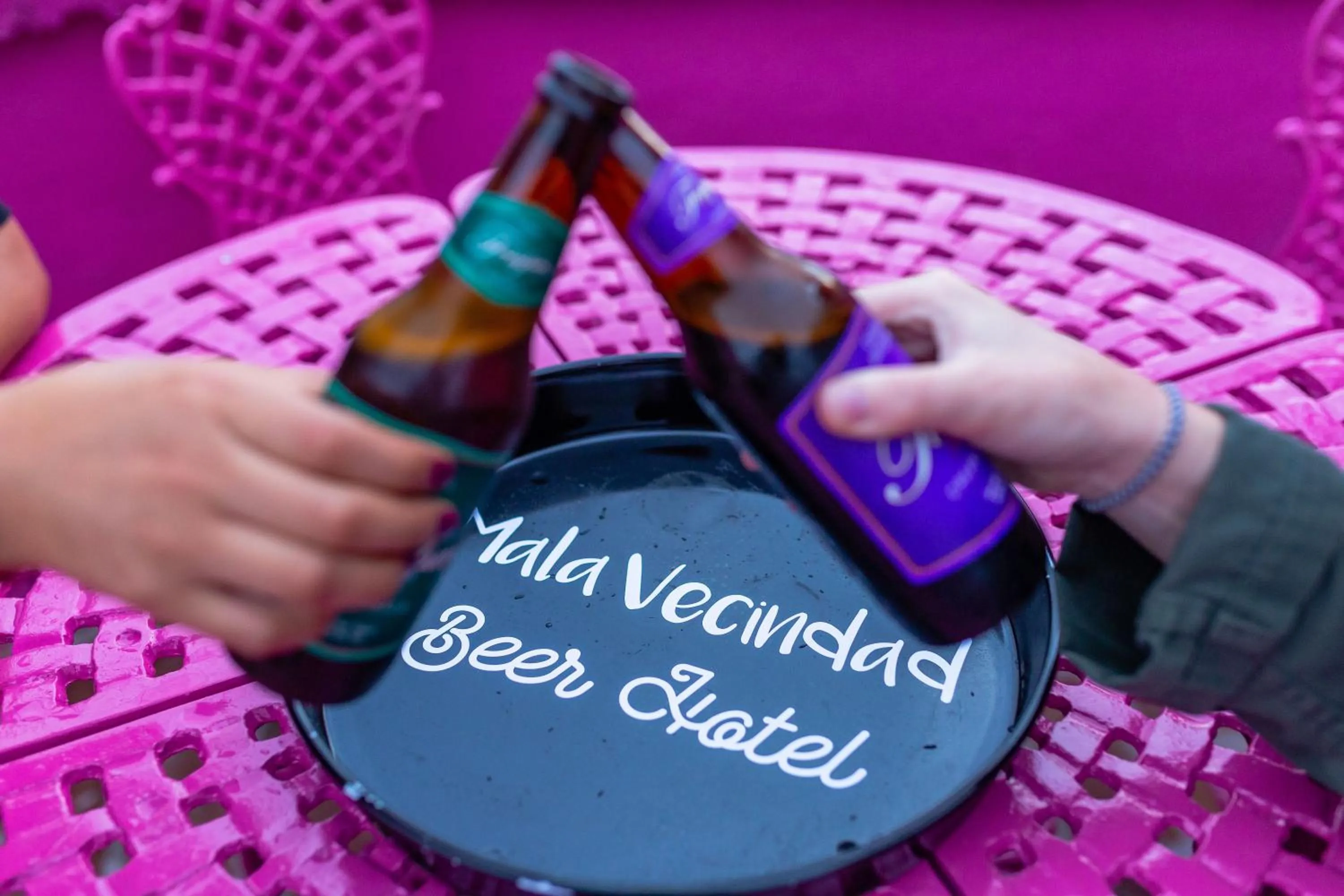 Drinks in Mala Vecindad Beer Hotel