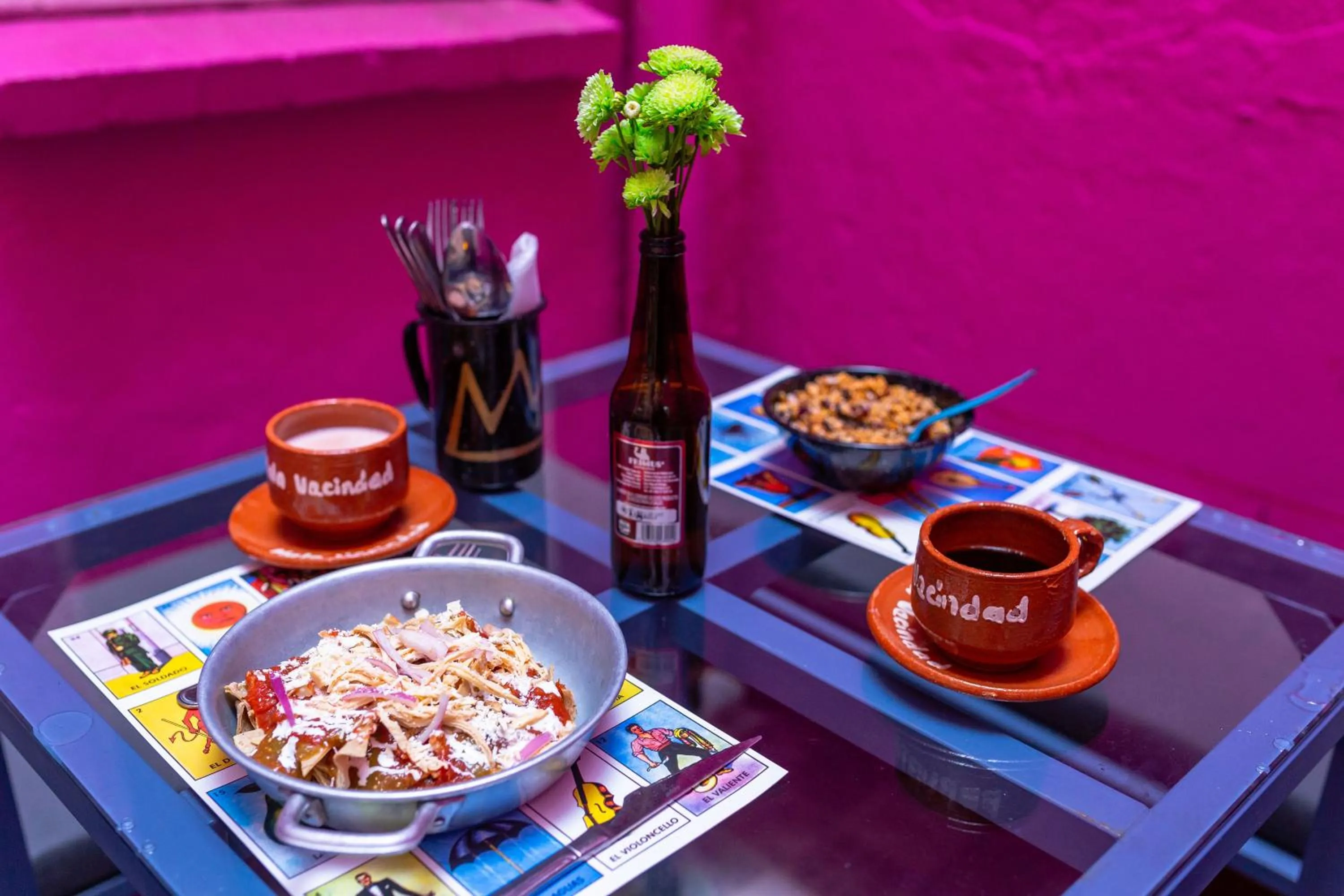 Food and drinks in Mala Vecindad Beer Hotel