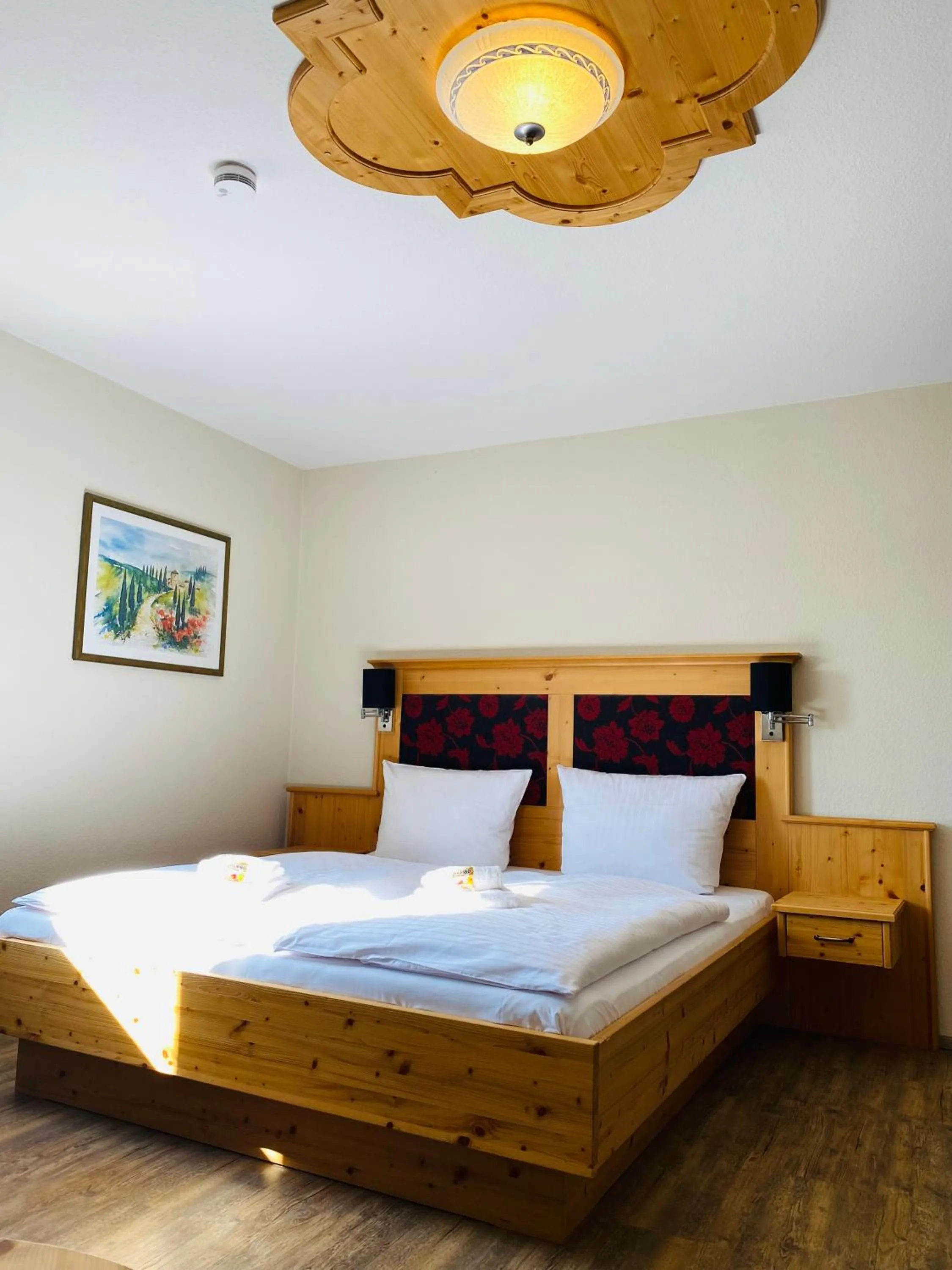 Bedroom, Bed in Gasthaus Elsäßer Hof