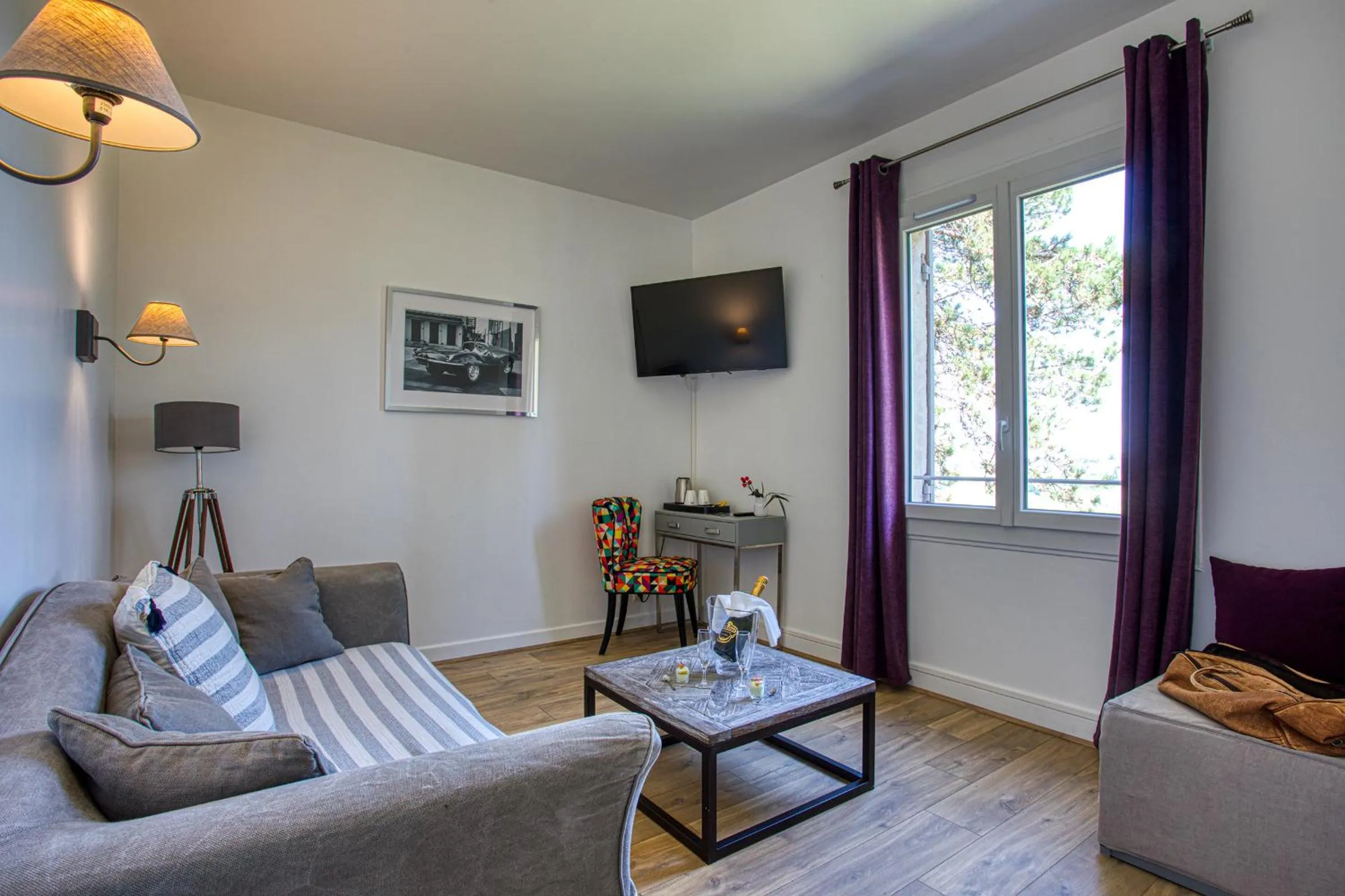 TV and multimedia in Hôtel & restaurant Le Meysset