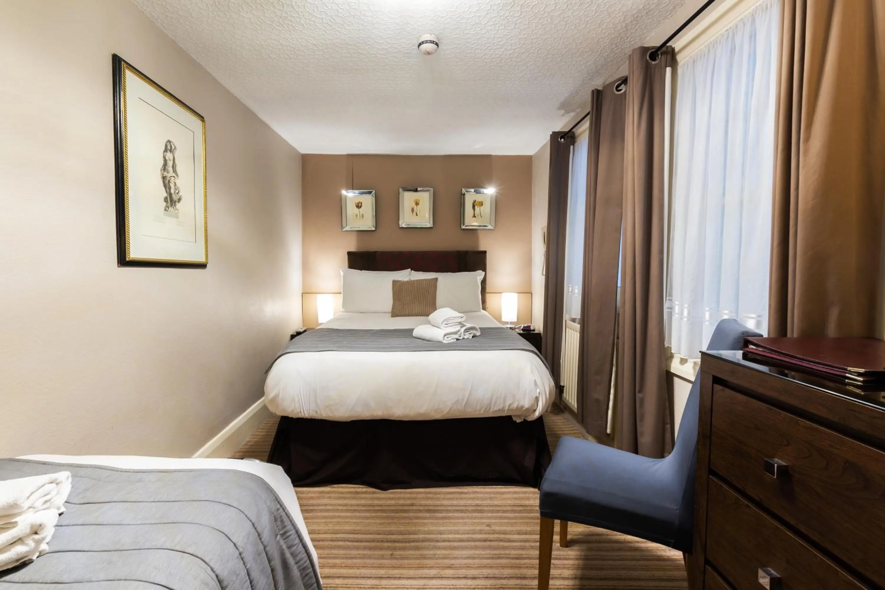 Bedroom, Bed in Arosfa Hotel London by Compass Hospitality