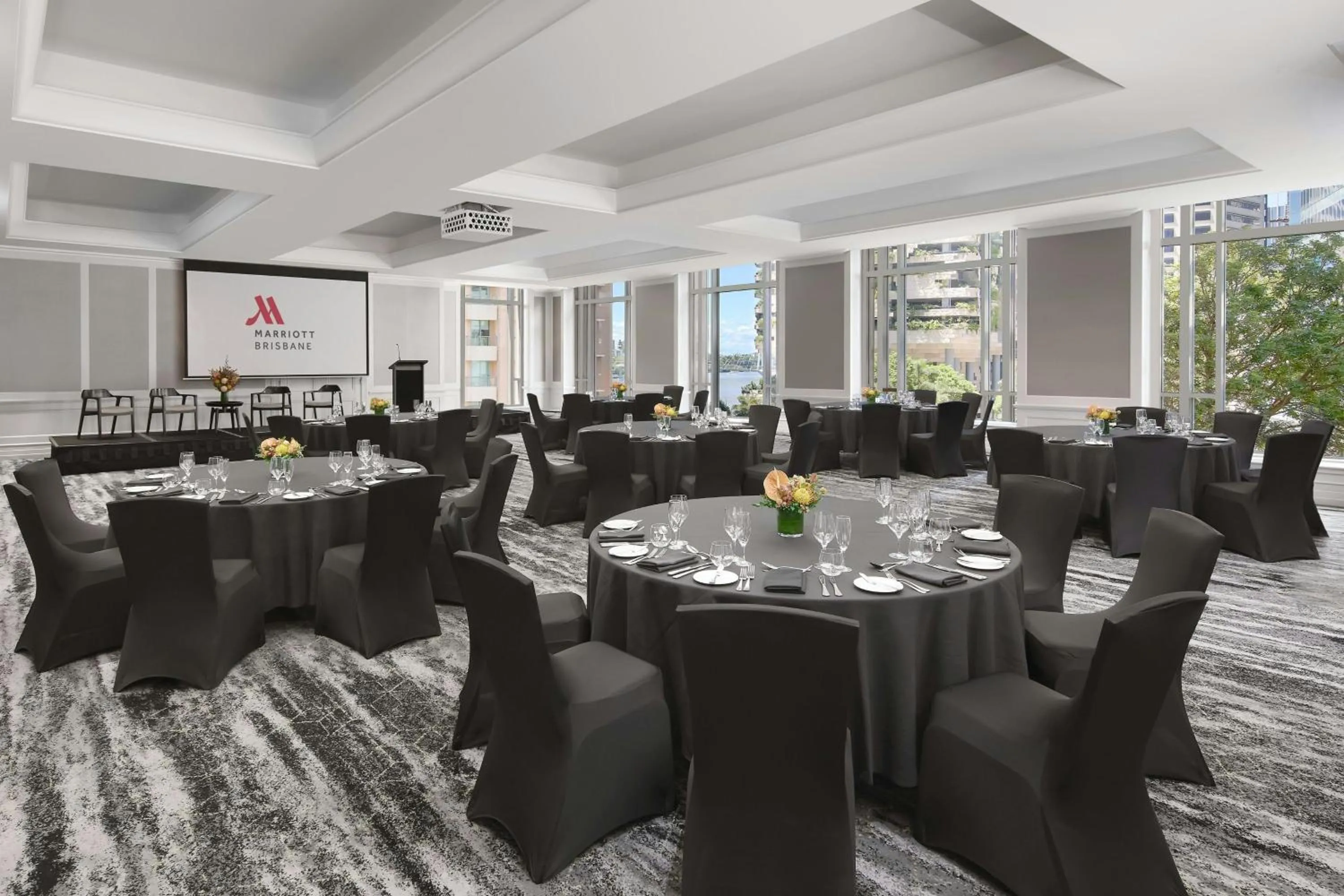 Lounge or bar in Brisbane Marriott Hotel