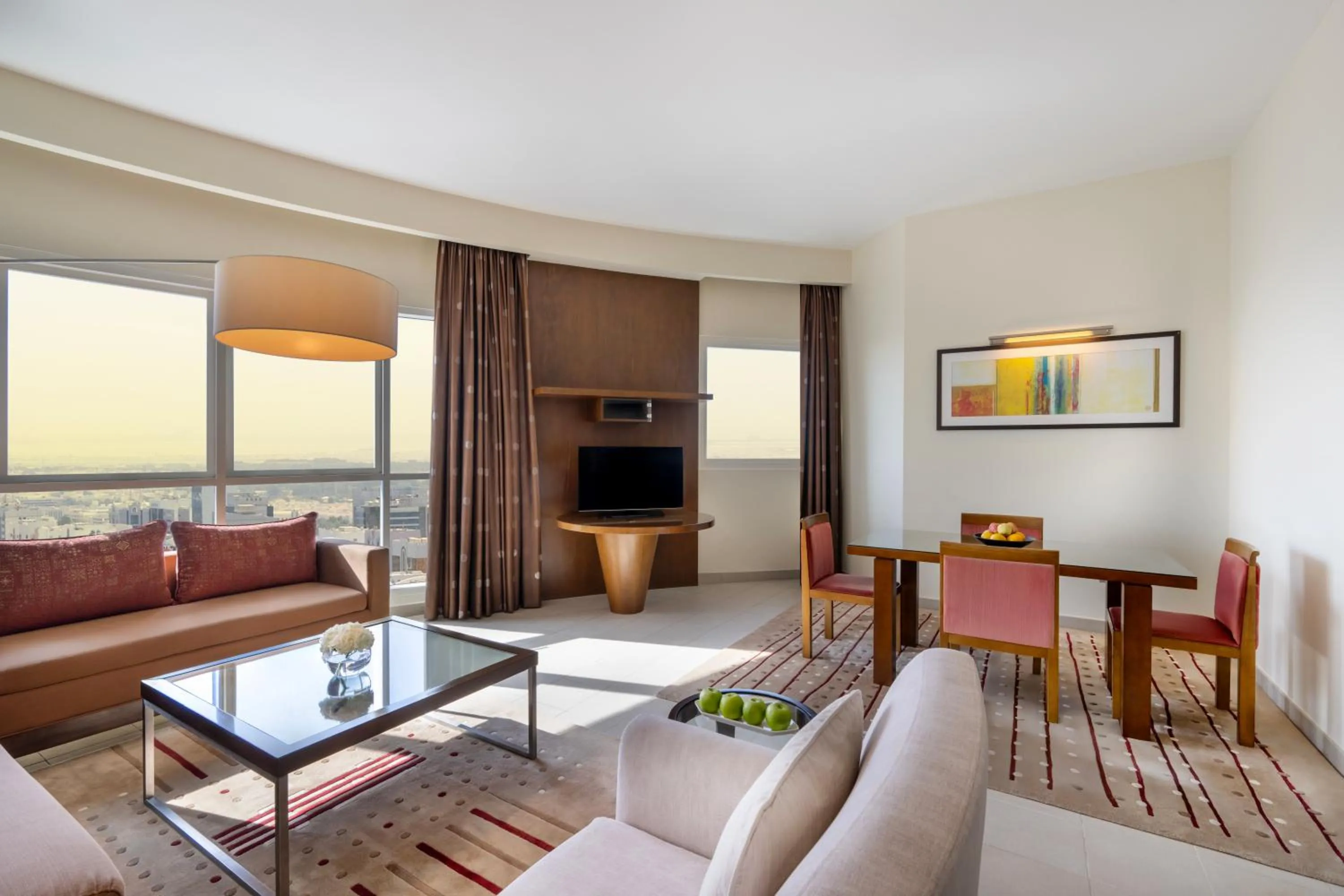 Living room in Grand Millennium Al Wahda Executive Apartments