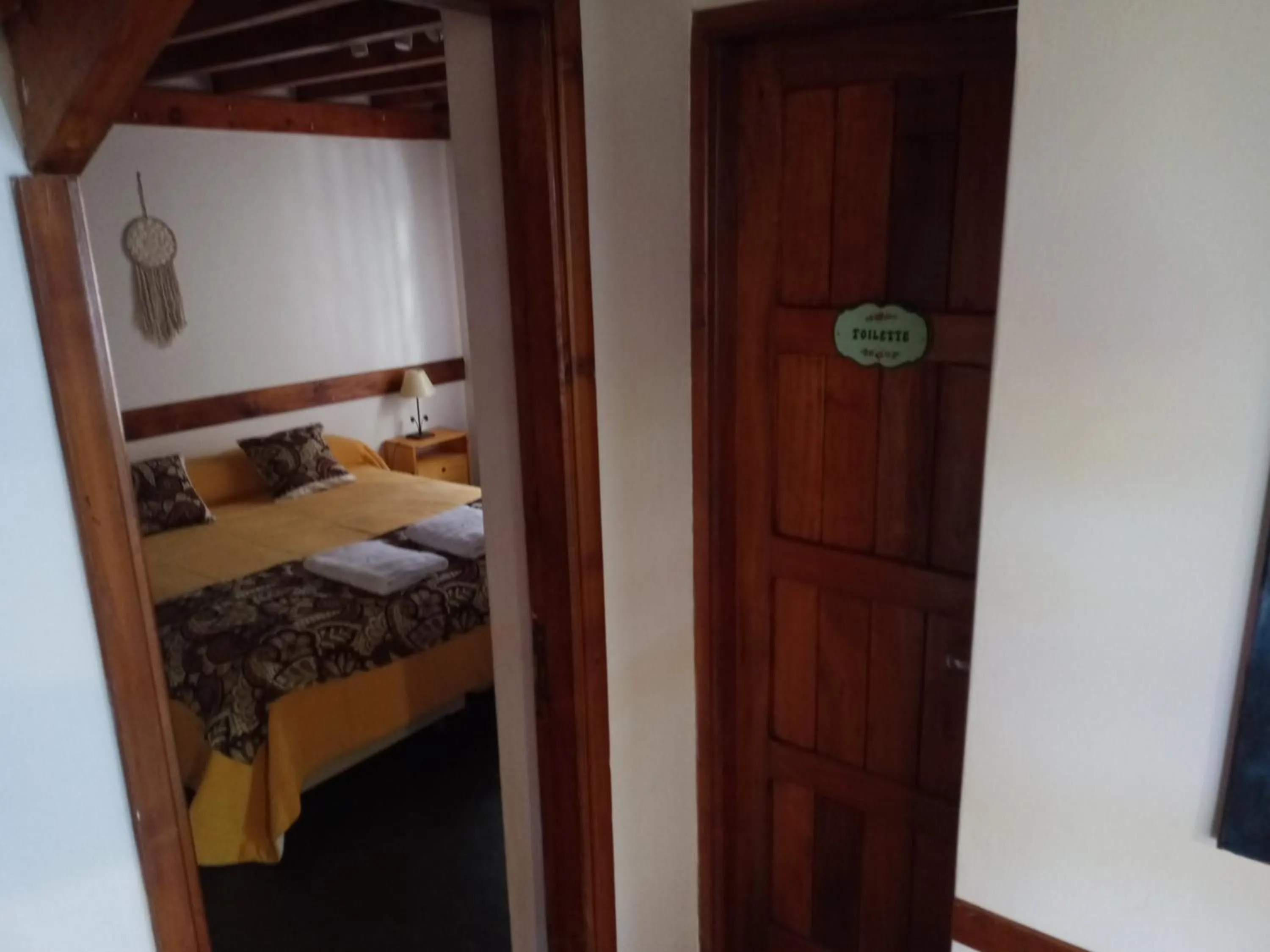 Bed in Cabañas Del Lacar