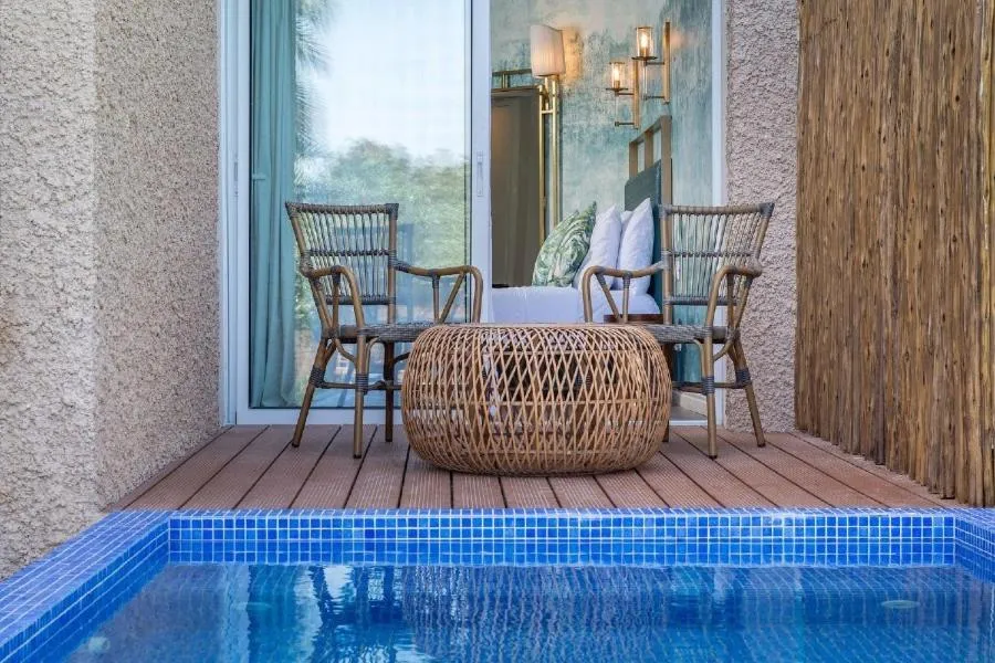 Balcony/Terrace in U Coral Beach Club Eilat – Ultra All inclusive