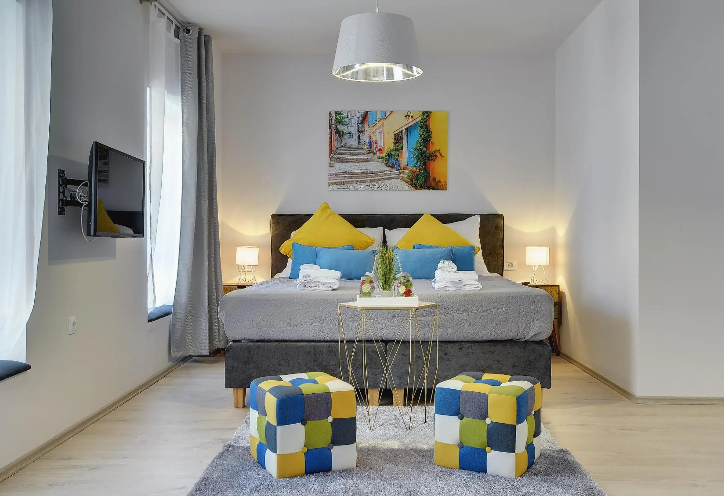 Bed in D&A Amphitheatre Apartments with free parking