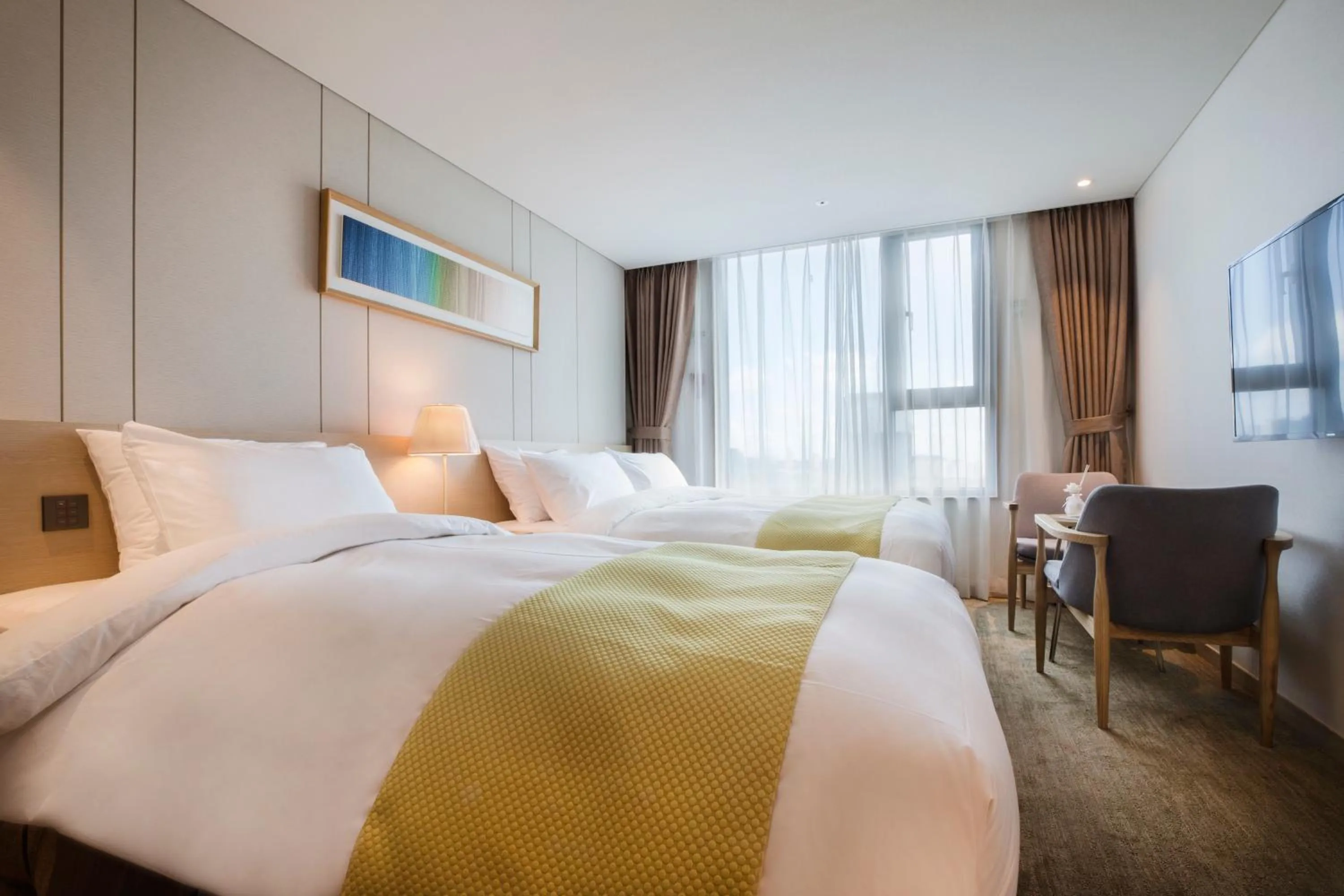 Bed in Hotel Winstory