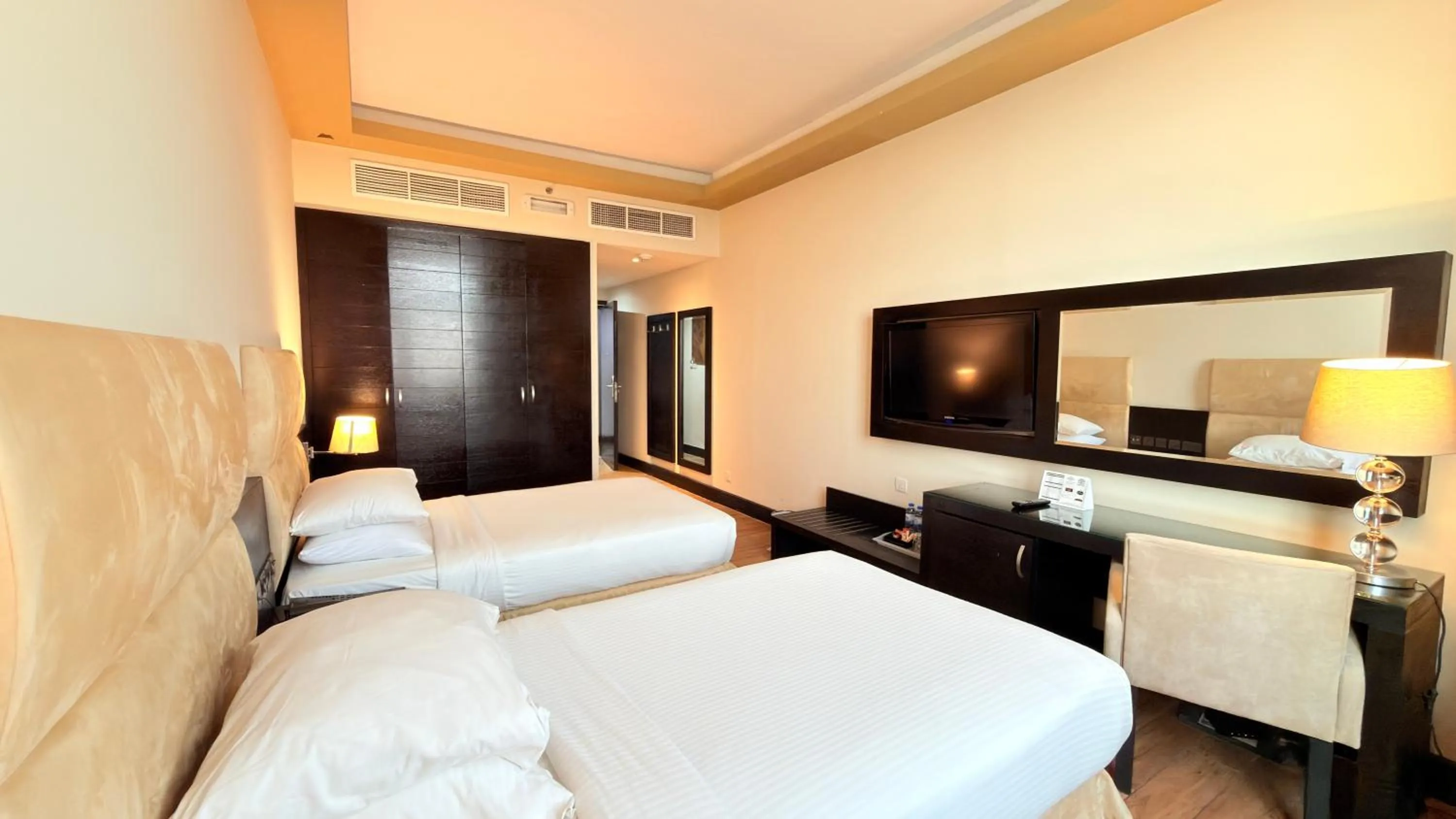 Photo of the whole room, Bed in Sunday Mangrove Corniche Hotel, Ras Al Khaimah