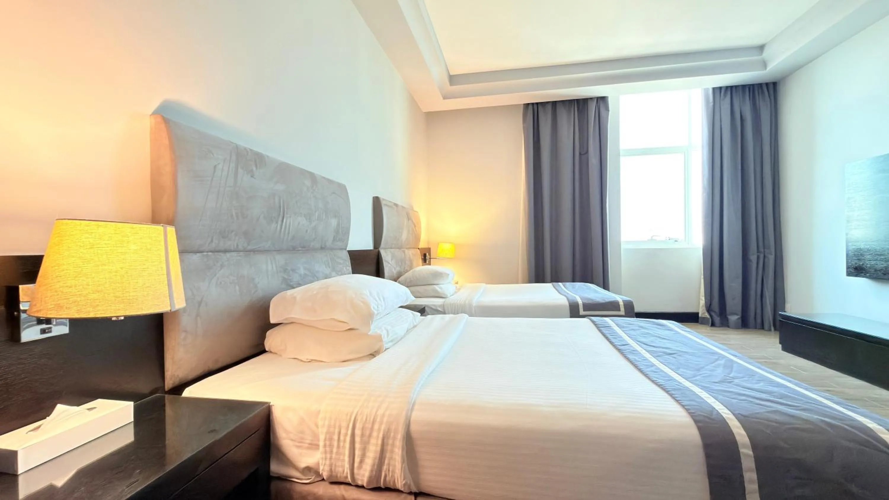 Photo of the whole room, Bed in Sunday Mangrove Corniche Hotel, Ras Al Khaimah