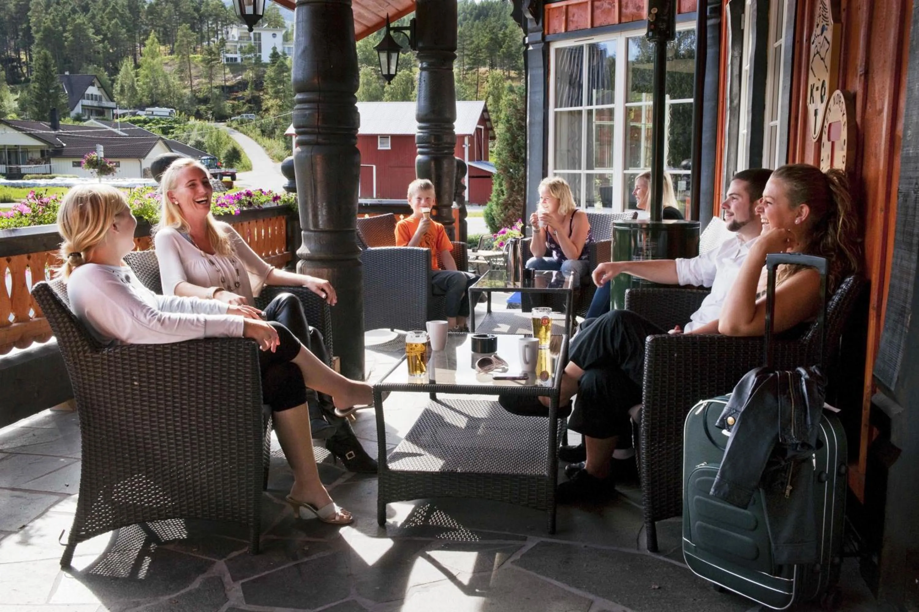 Balcony/Terrace in Sølvgarden Hotel