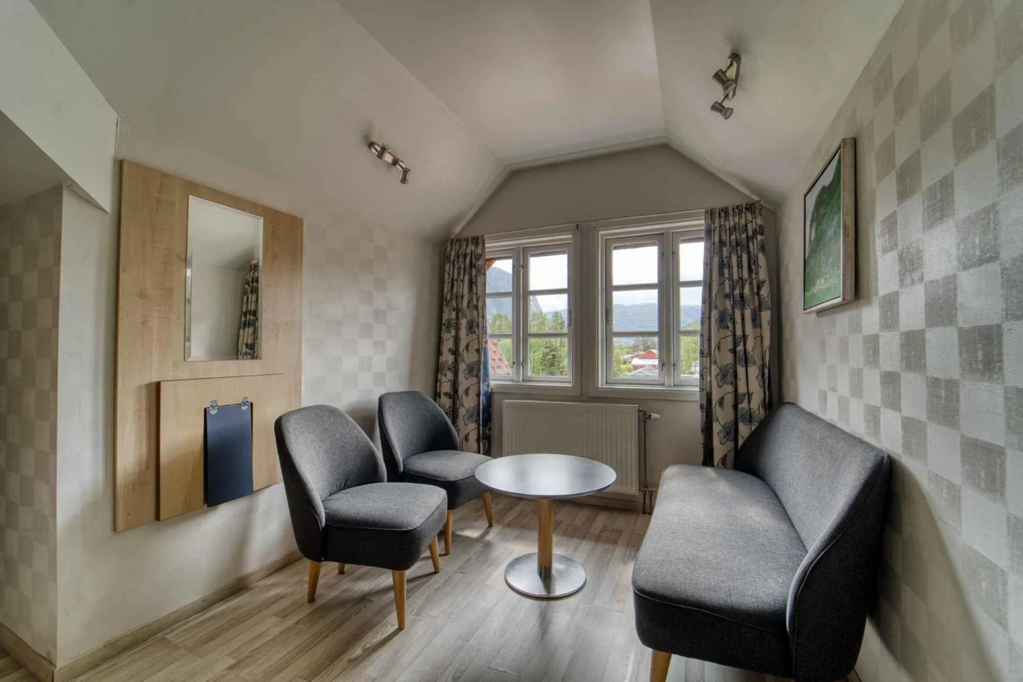 Seating area in Sølvgarden Hotel