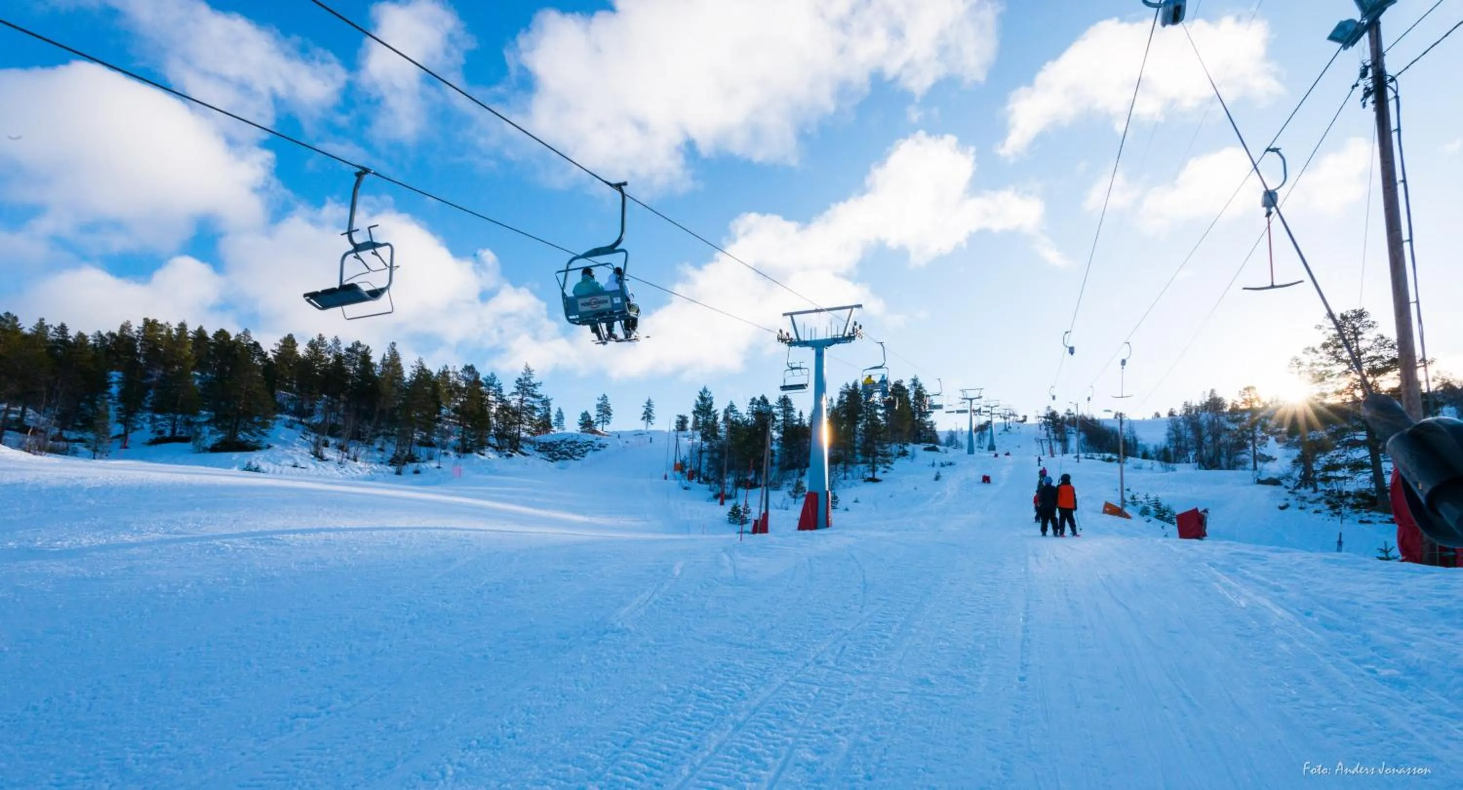 Skiing in Sølvgarden Hotel