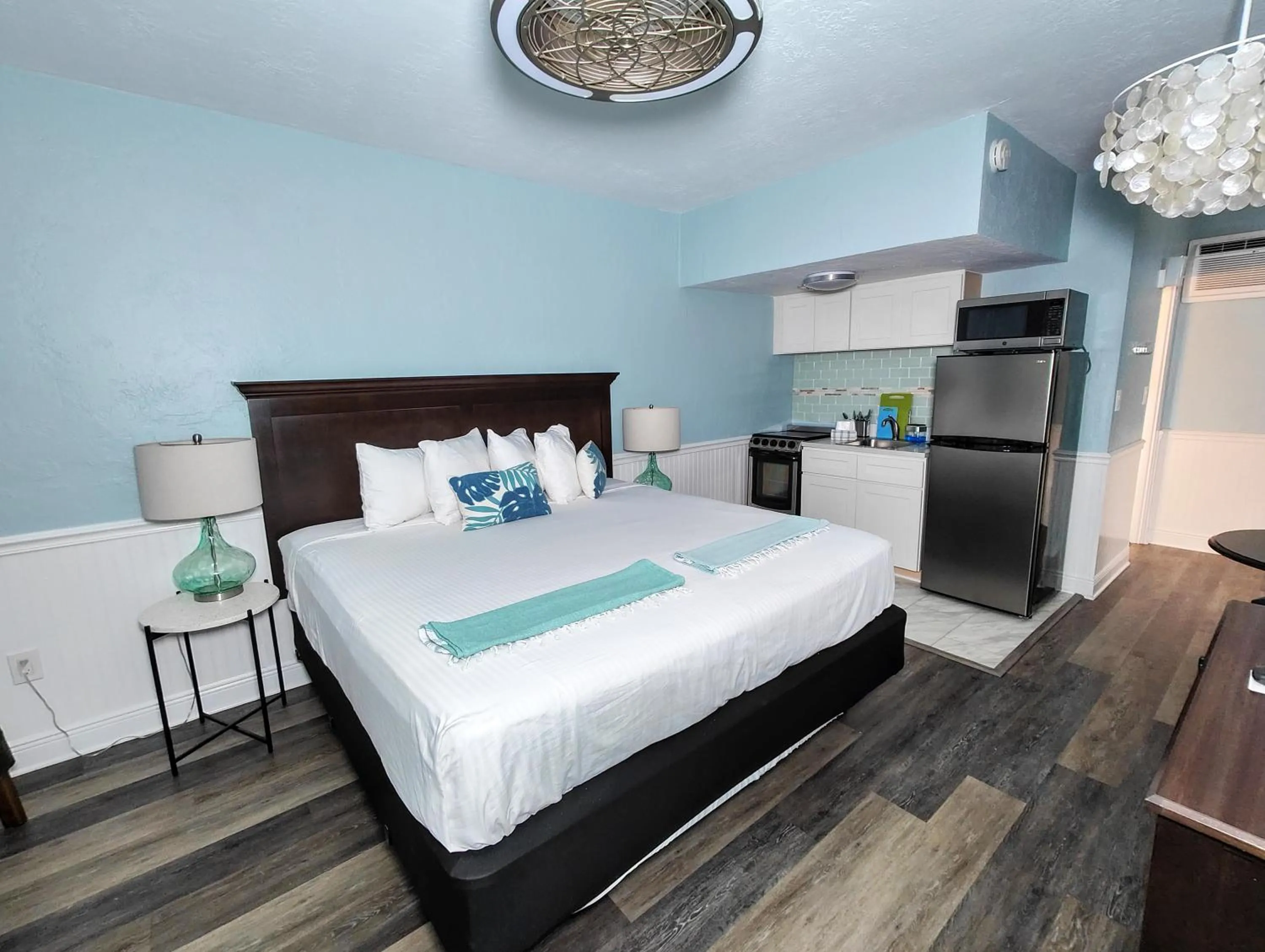 Bed in Tahitian Beach Resort