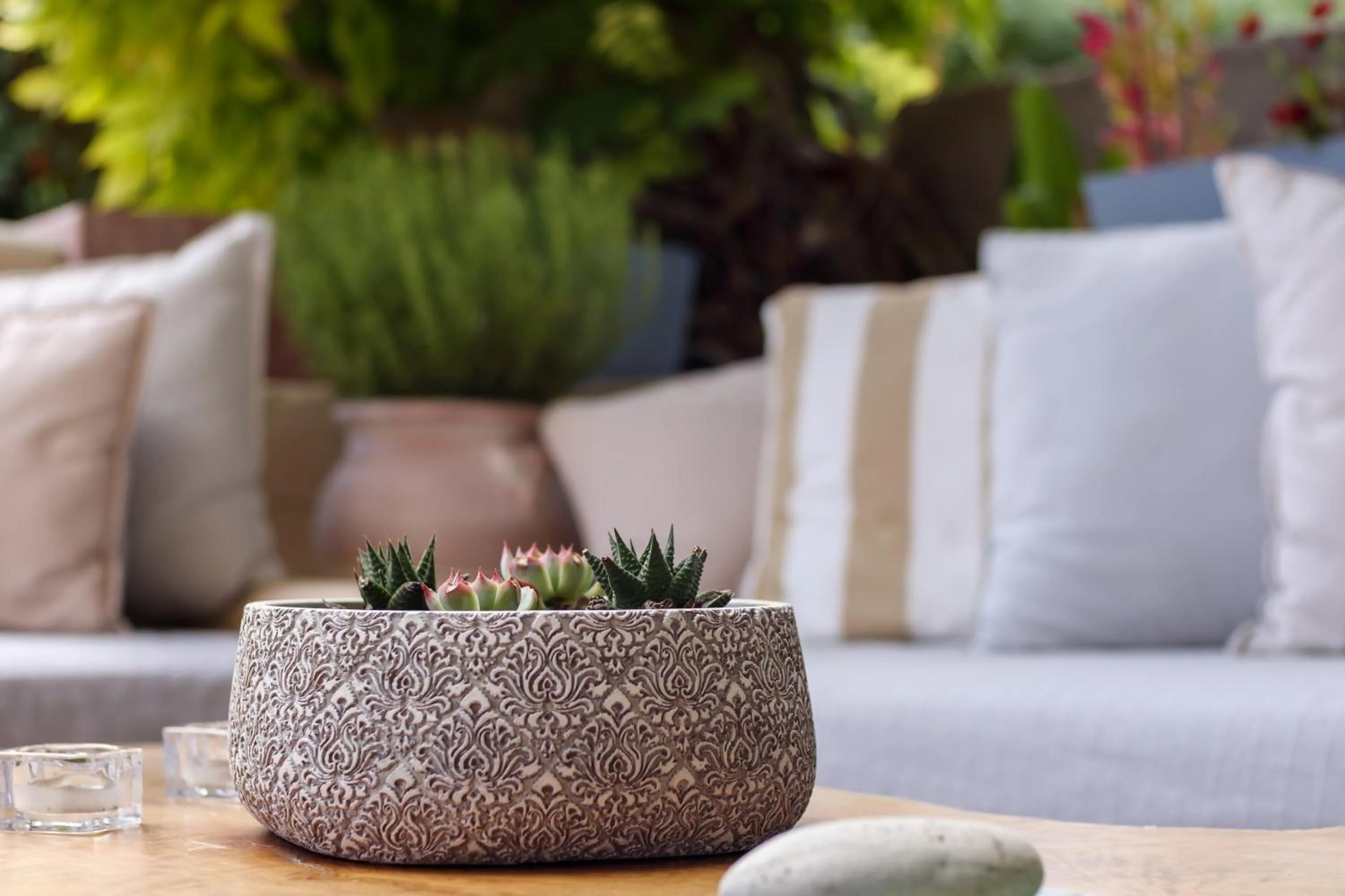 Seating area in Kapella Apartments