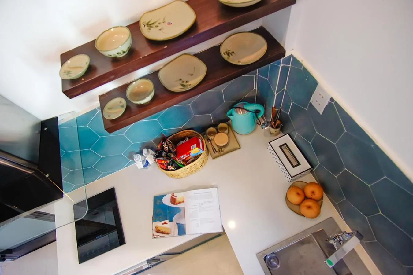 Kitchen or kitchenette in Phuong Tran Apartment and Hotel